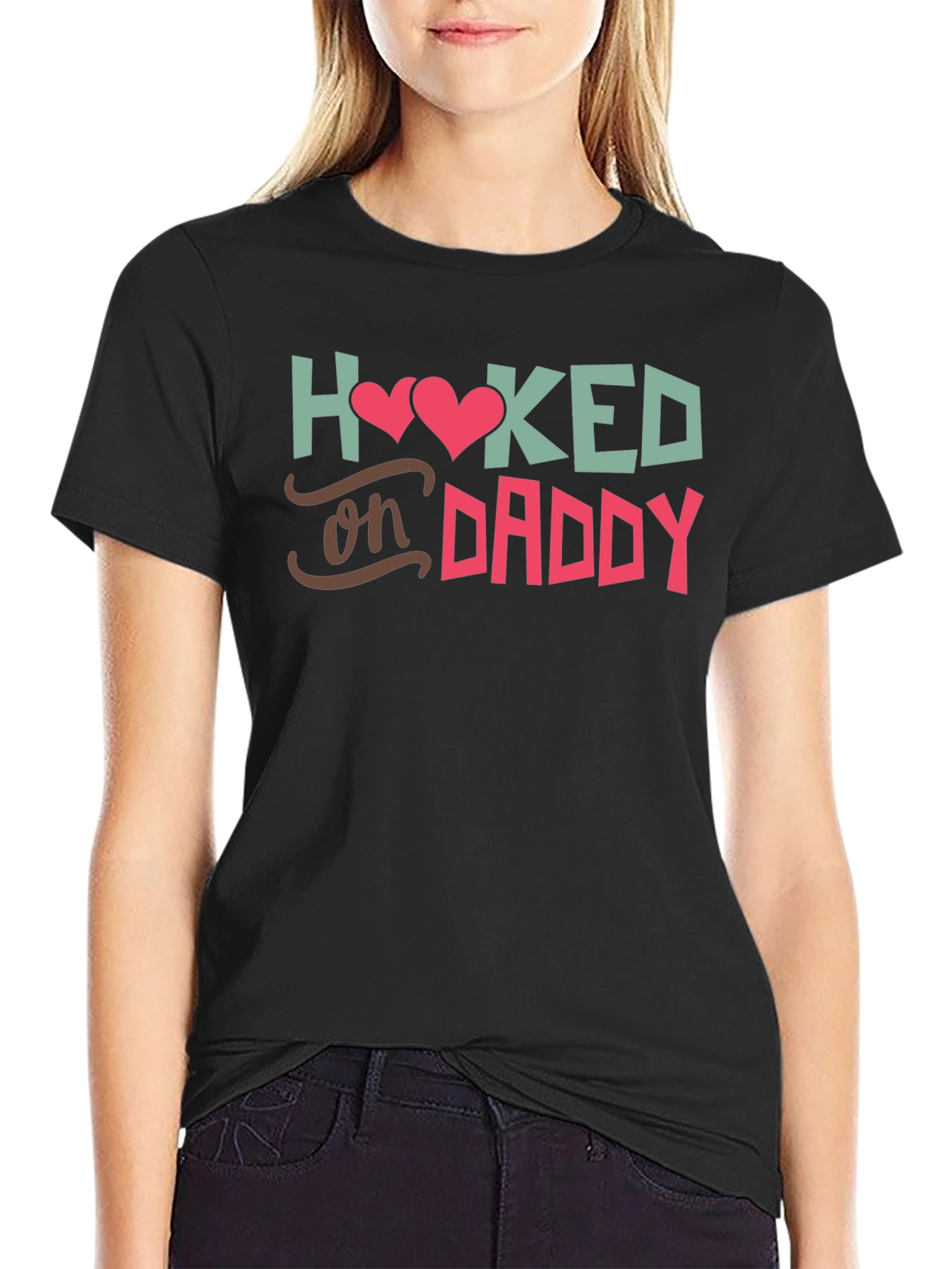 Hooked on Daddy Tee - Soft Cotton Comfort
