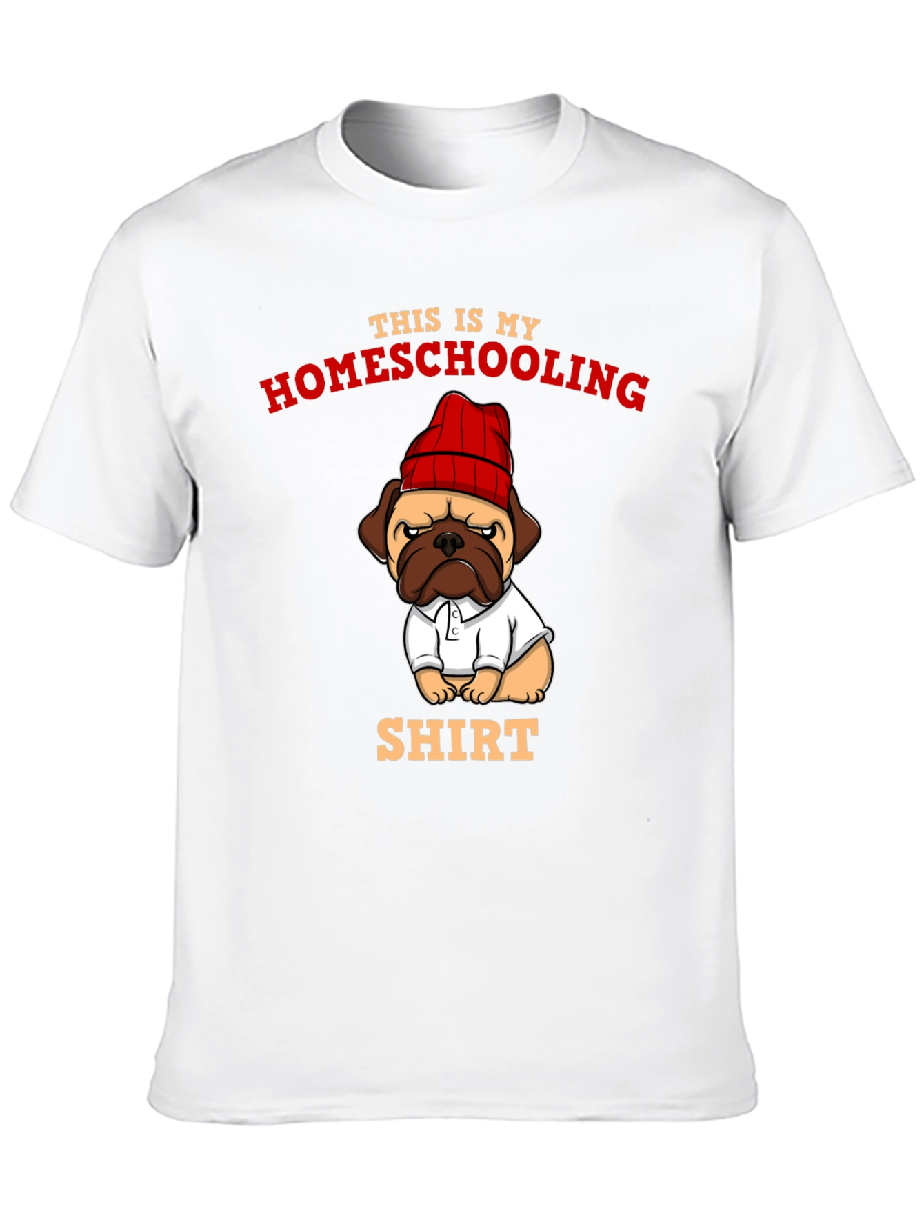 Homeschooling Pug T-Shirt