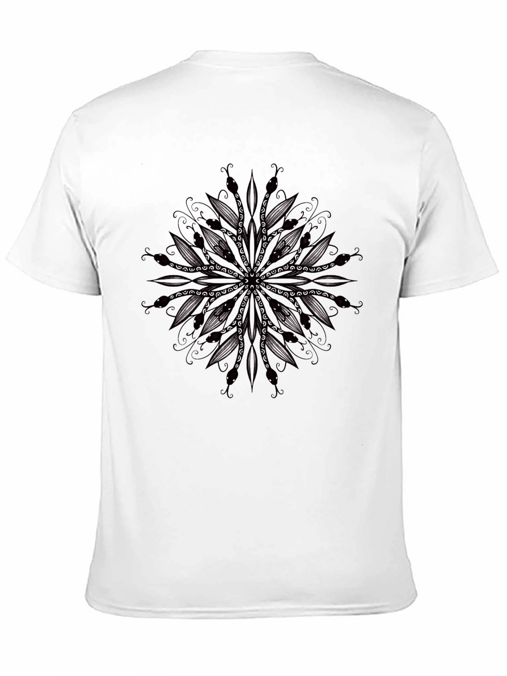 Dark Mandala Graphic Tee - Stylish Mens Black T-Shirt