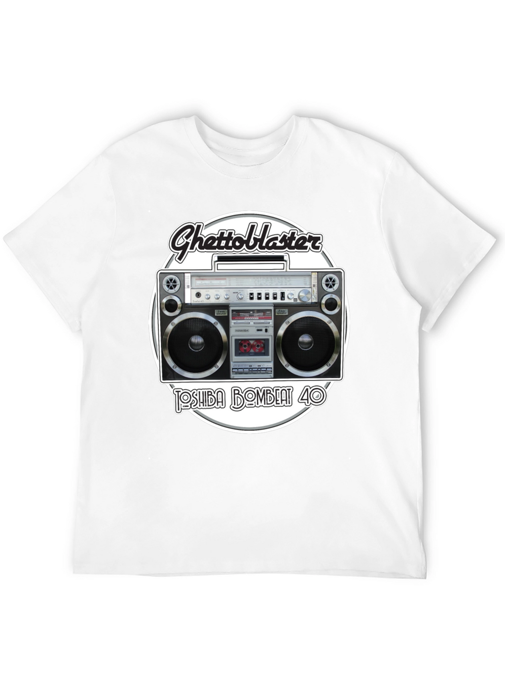 Retro Ghetto Blaster Graphic T-Shirt