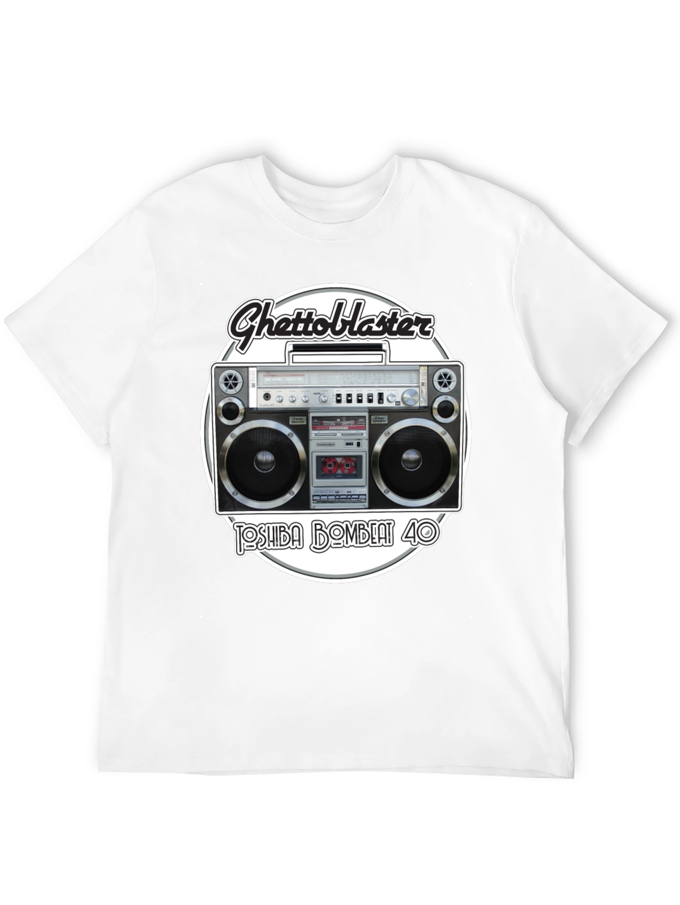 Retro Ghetto Blaster Graphic T-Shirt