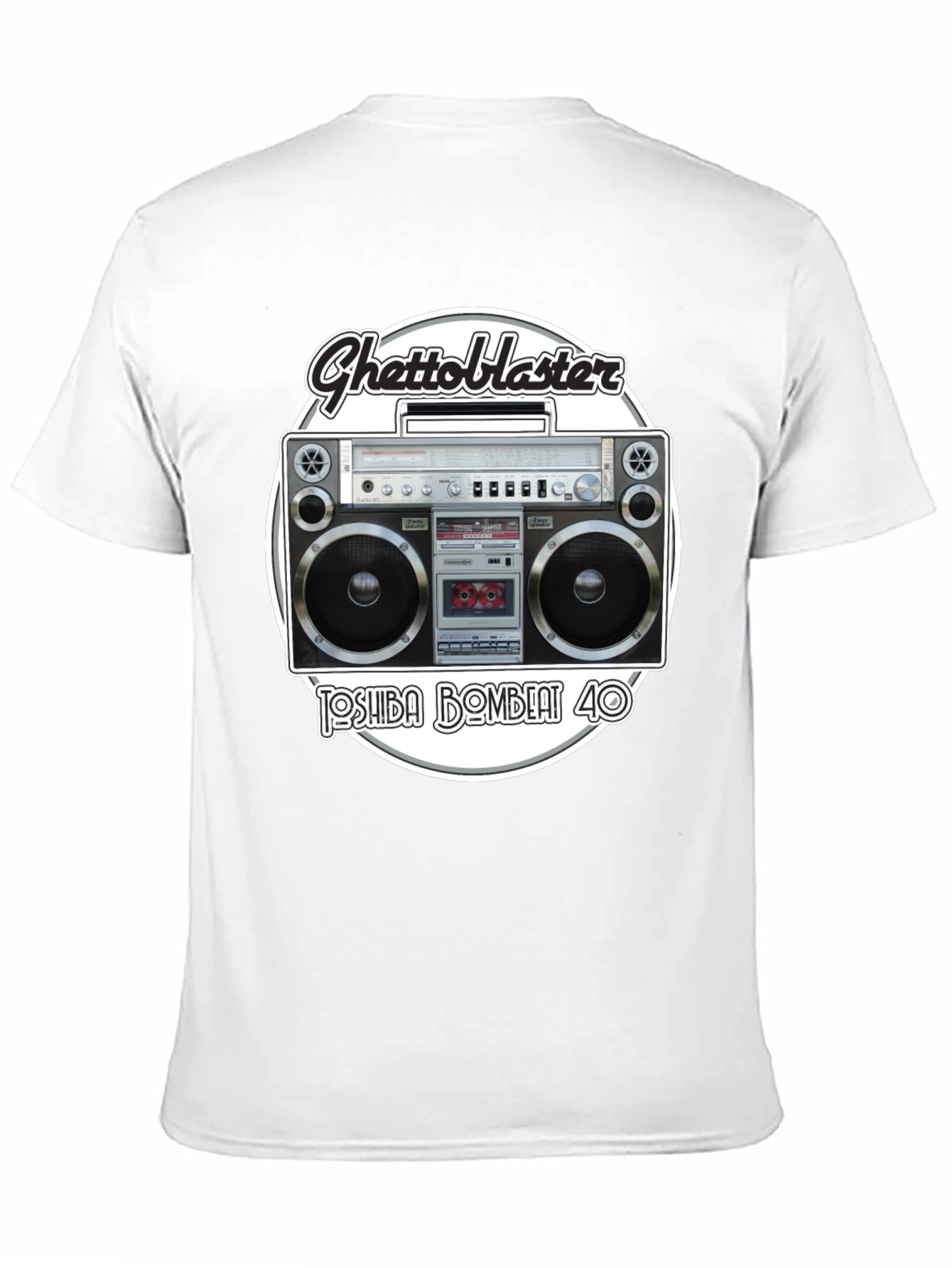 Retro Ghetto Blaster Graphic T-Shirt