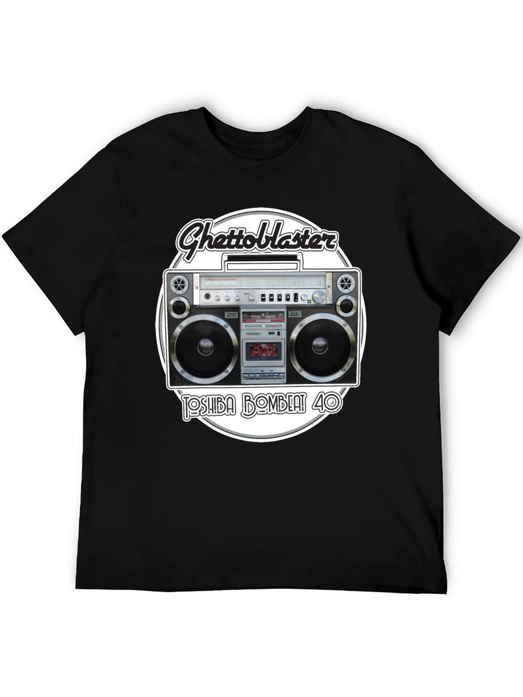 Retro Ghetto Blaster Graphic T-Shirt