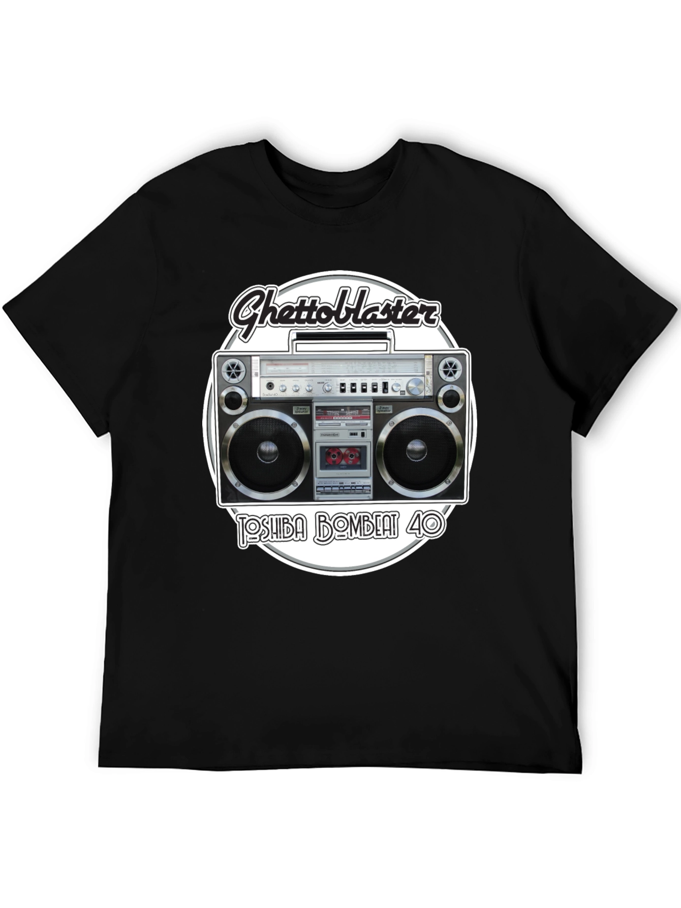 Retro Ghetto Blaster Graphic T-Shirt