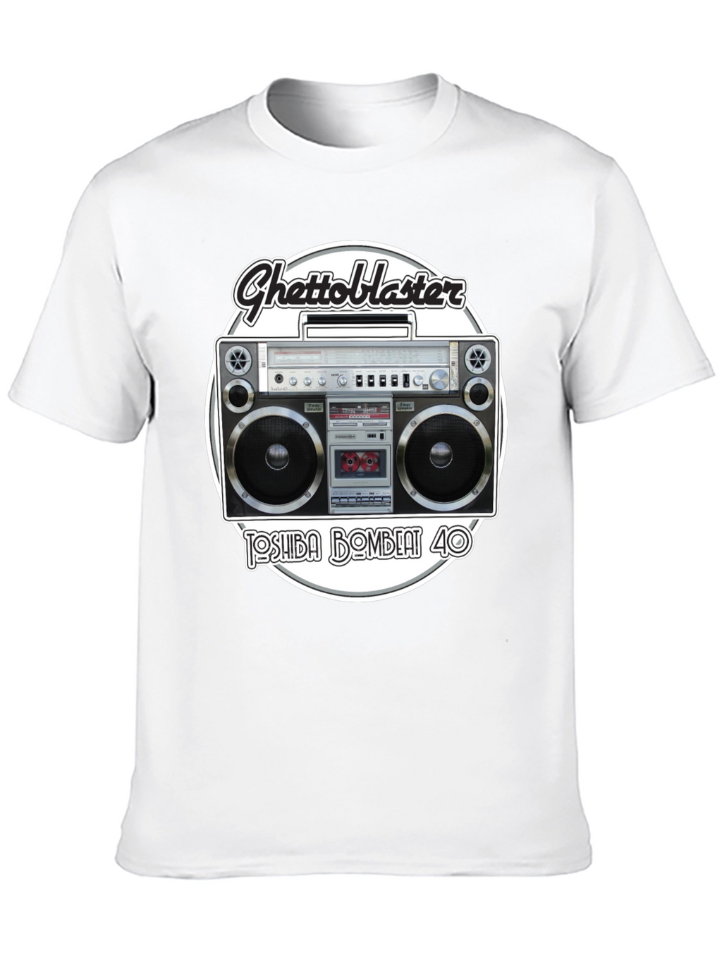 Retro Ghetto Blaster Graphic T-Shirt