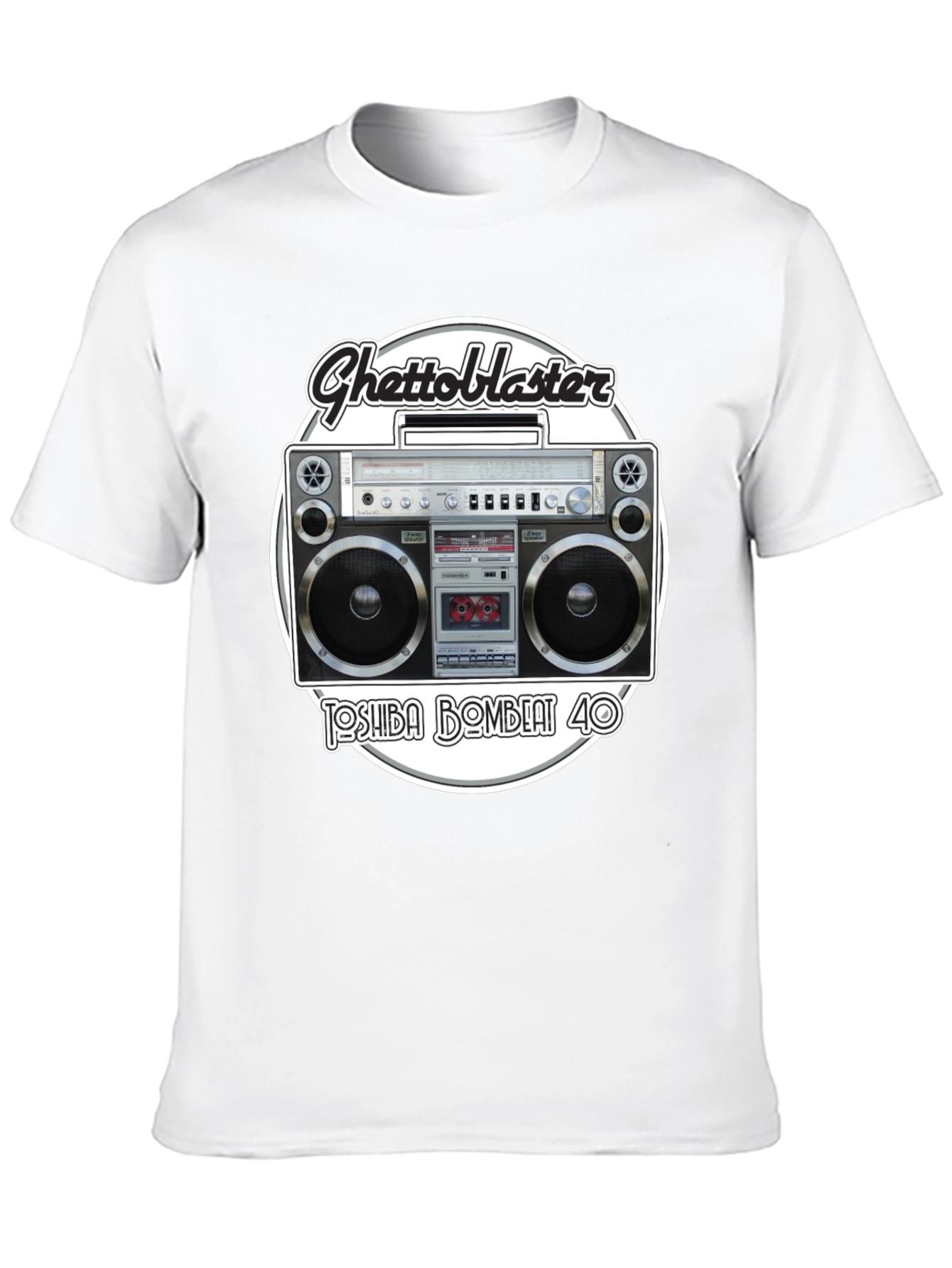 Retro Ghetto Blaster Graphic T-Shirt