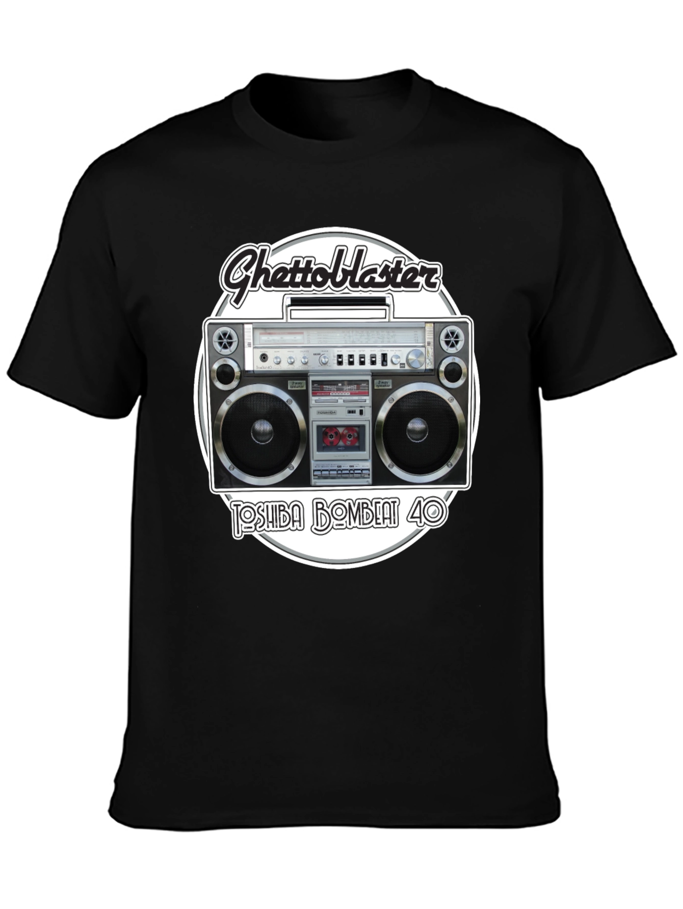 Retro Ghetto Blaster Graphic T-Shirt