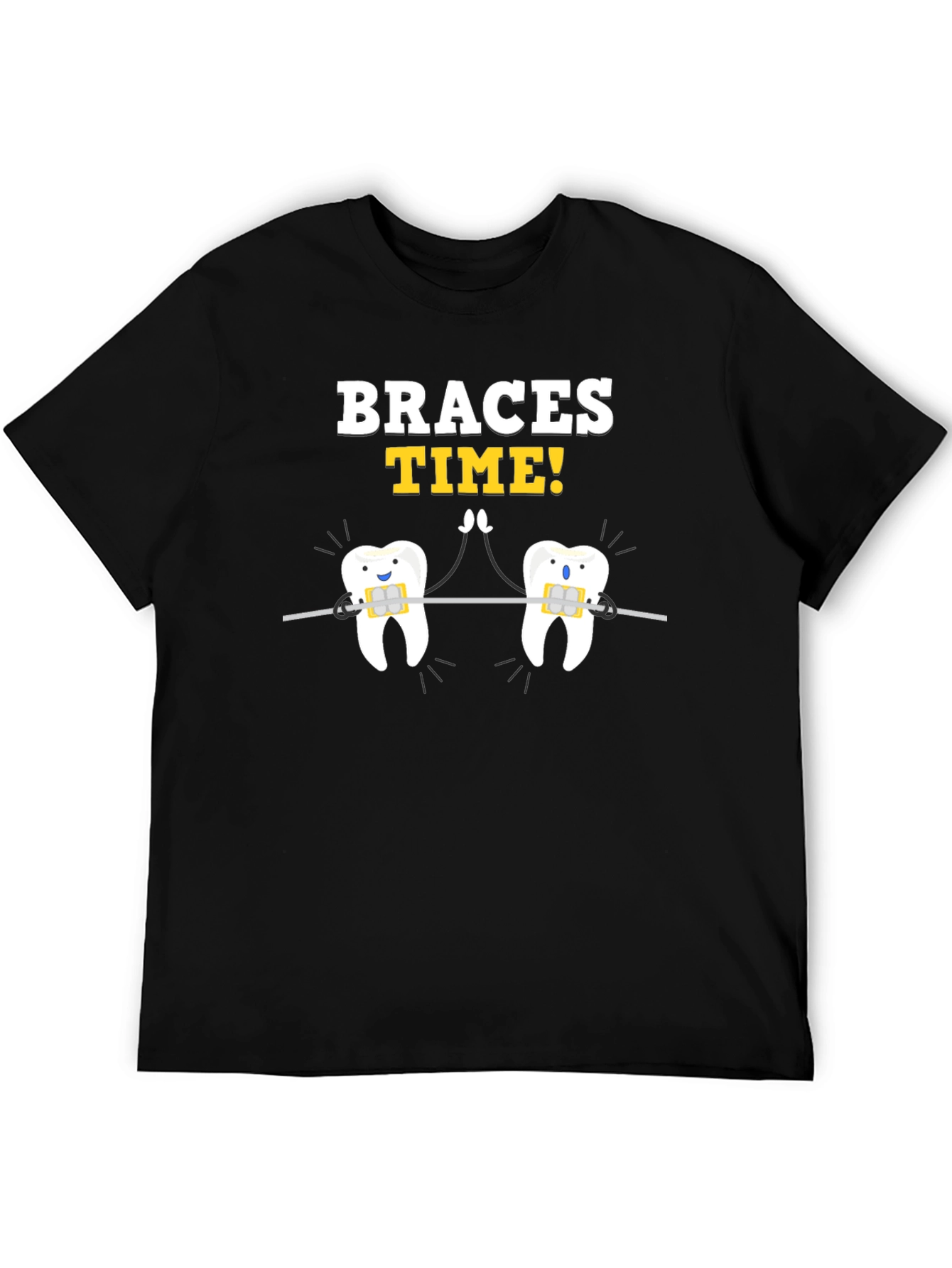 Braces Time T-Shirt - Funny Dental Humor Tee