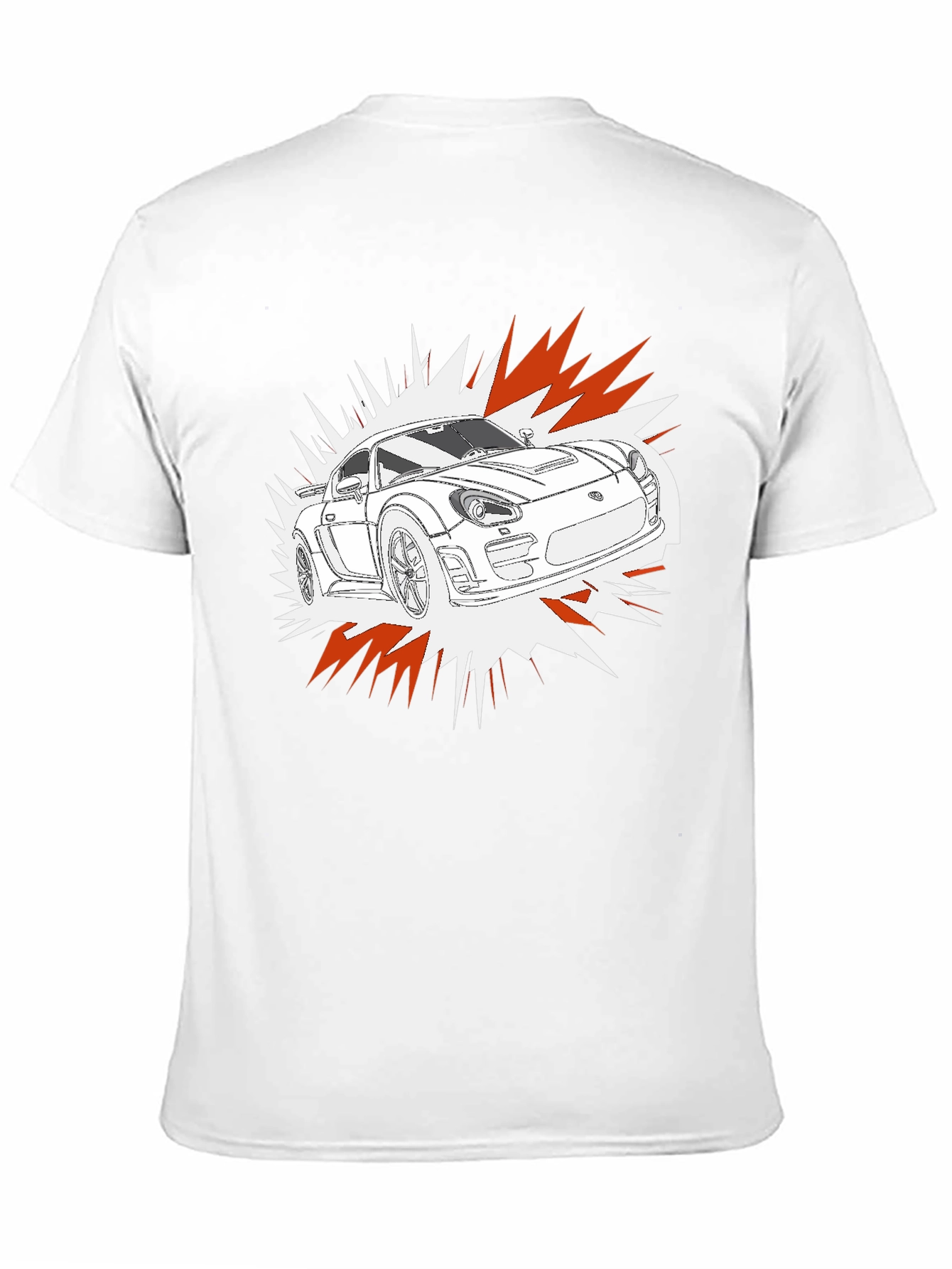 Cool Car Graphic T-Shirt - Black Cotton Tee