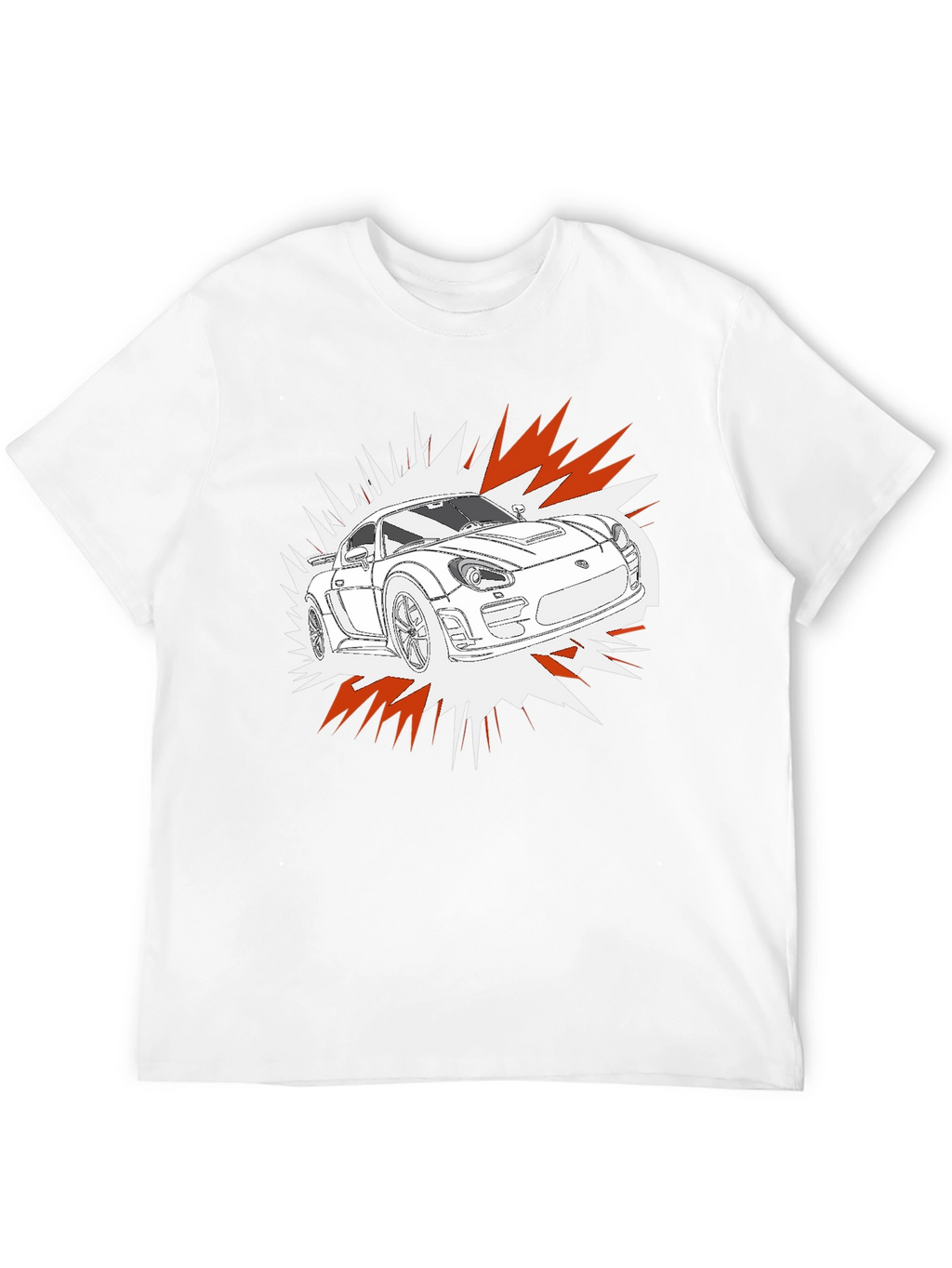 Cool Car Graphic T-Shirt - Black Cotton Tee
