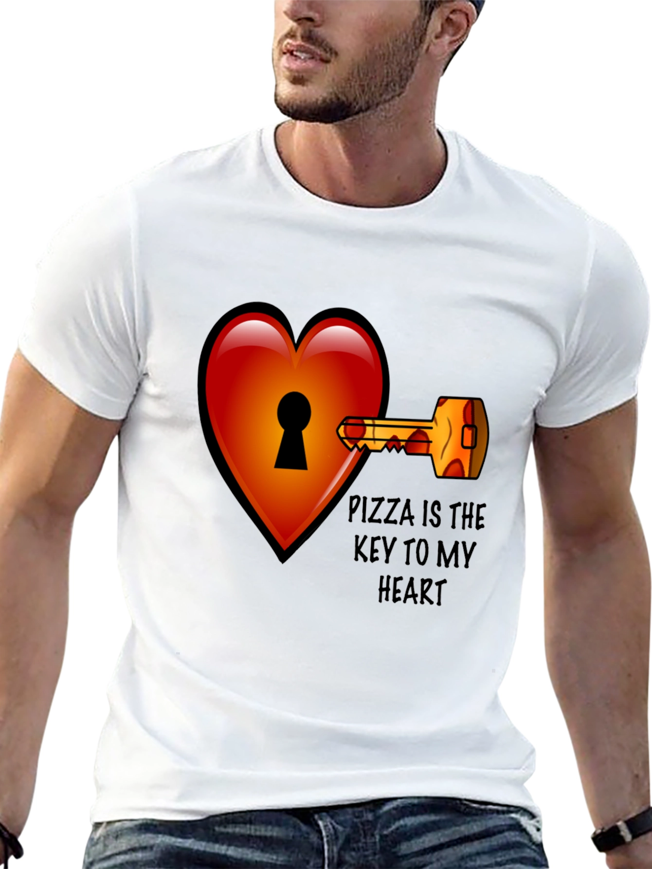 Pizza Key to My Heart T-Shirt