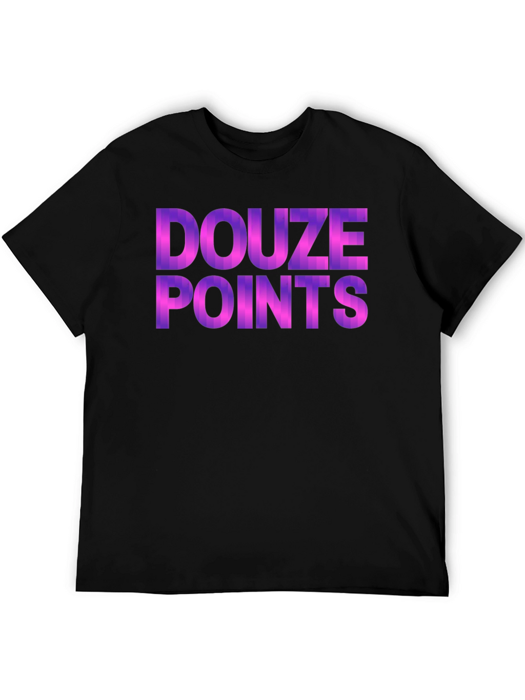 Douze Points Graphic Tee - Black Cotton Blend Shirt