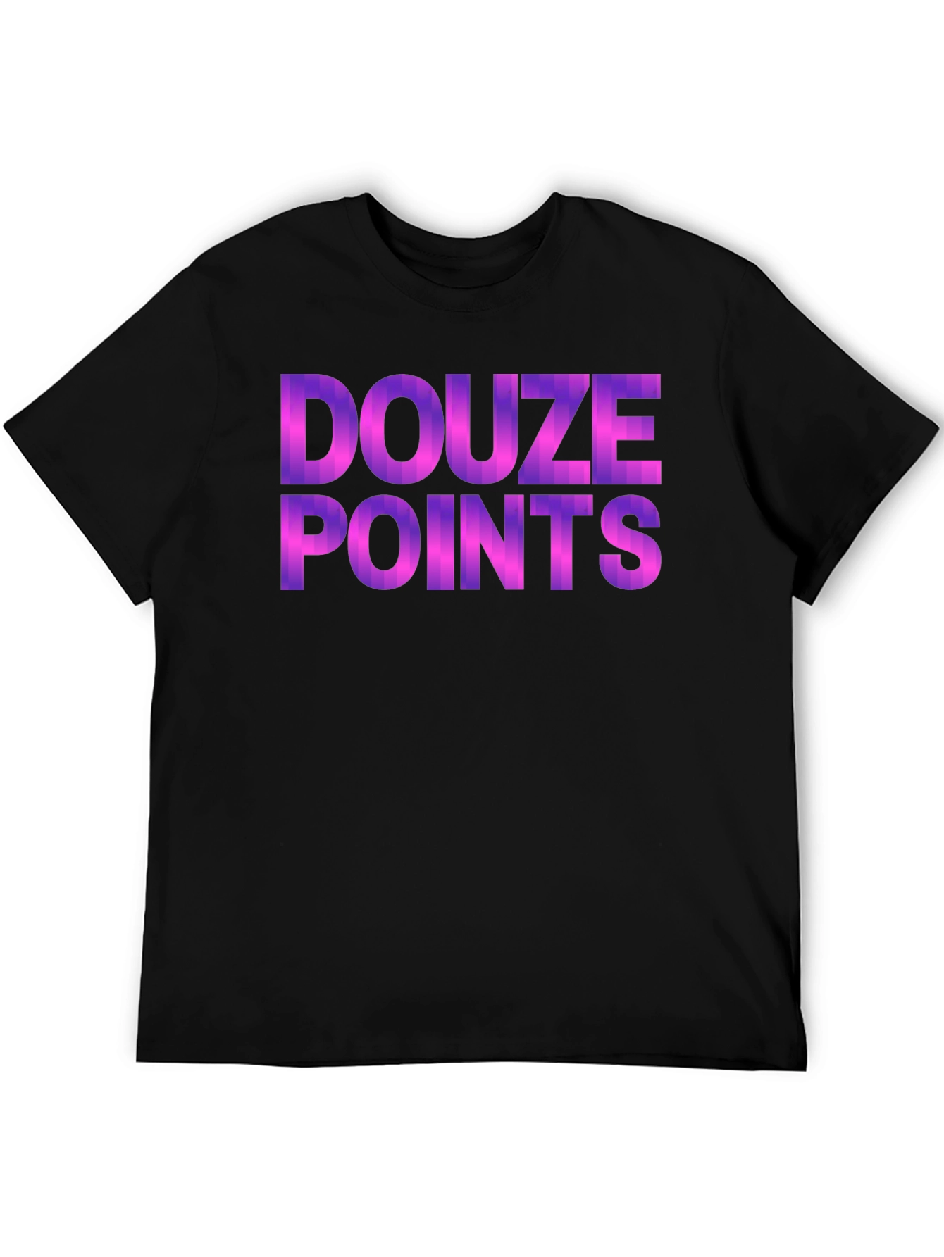 Douze Points Graphic Tee - Black Cotton Blend Shirt