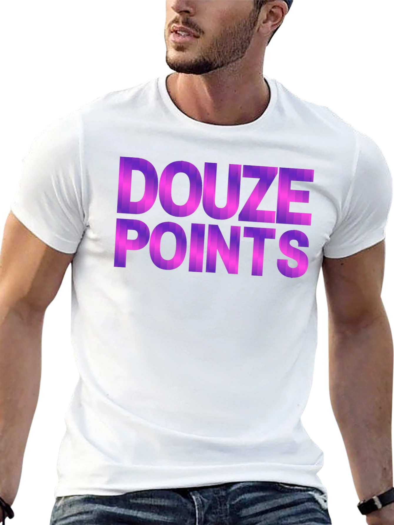Douze Points Graphic Tee - Black Cotton Blend Shirt