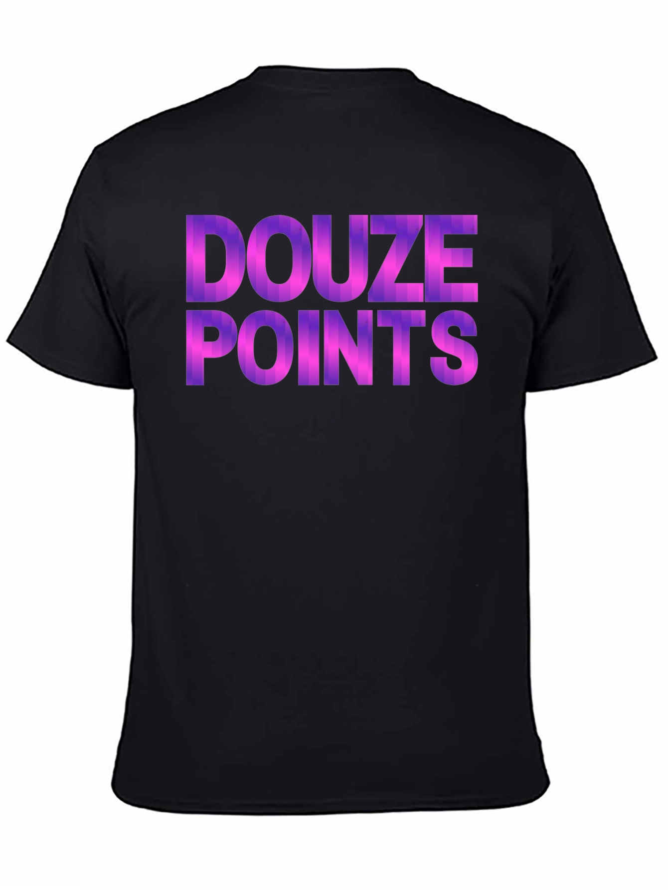 Douze Points Graphic Tee - Black Cotton Blend Shirt
