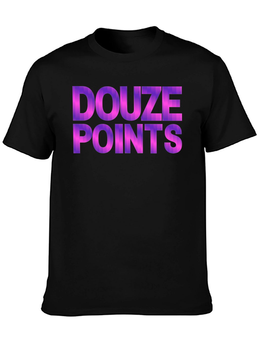 Douze Points Graphic Tee - Black Cotton Blend Shirt