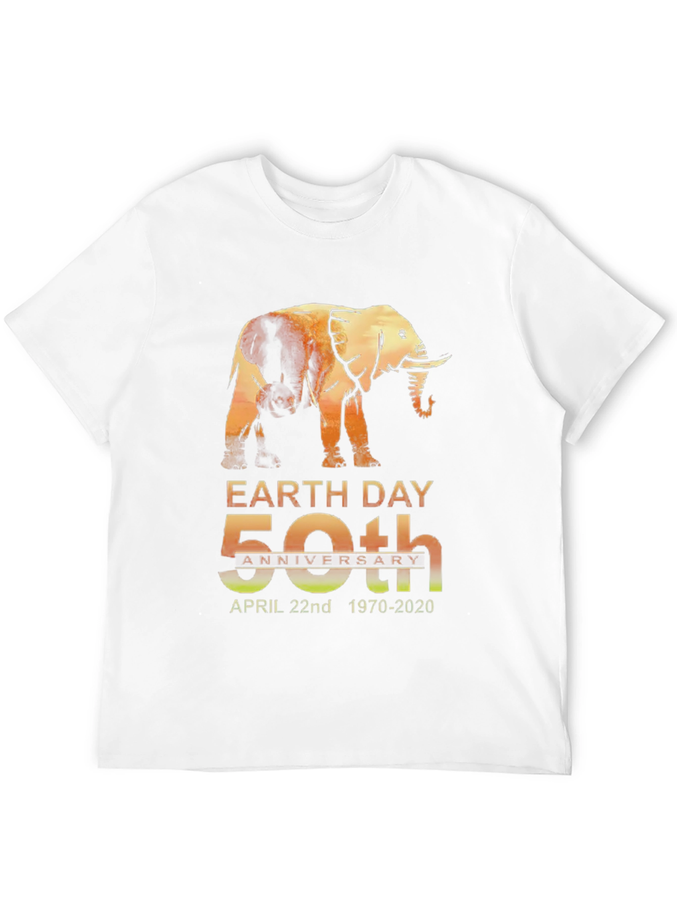 Earth Day 50th Anniversary Elephant Graphic T-Shirt
