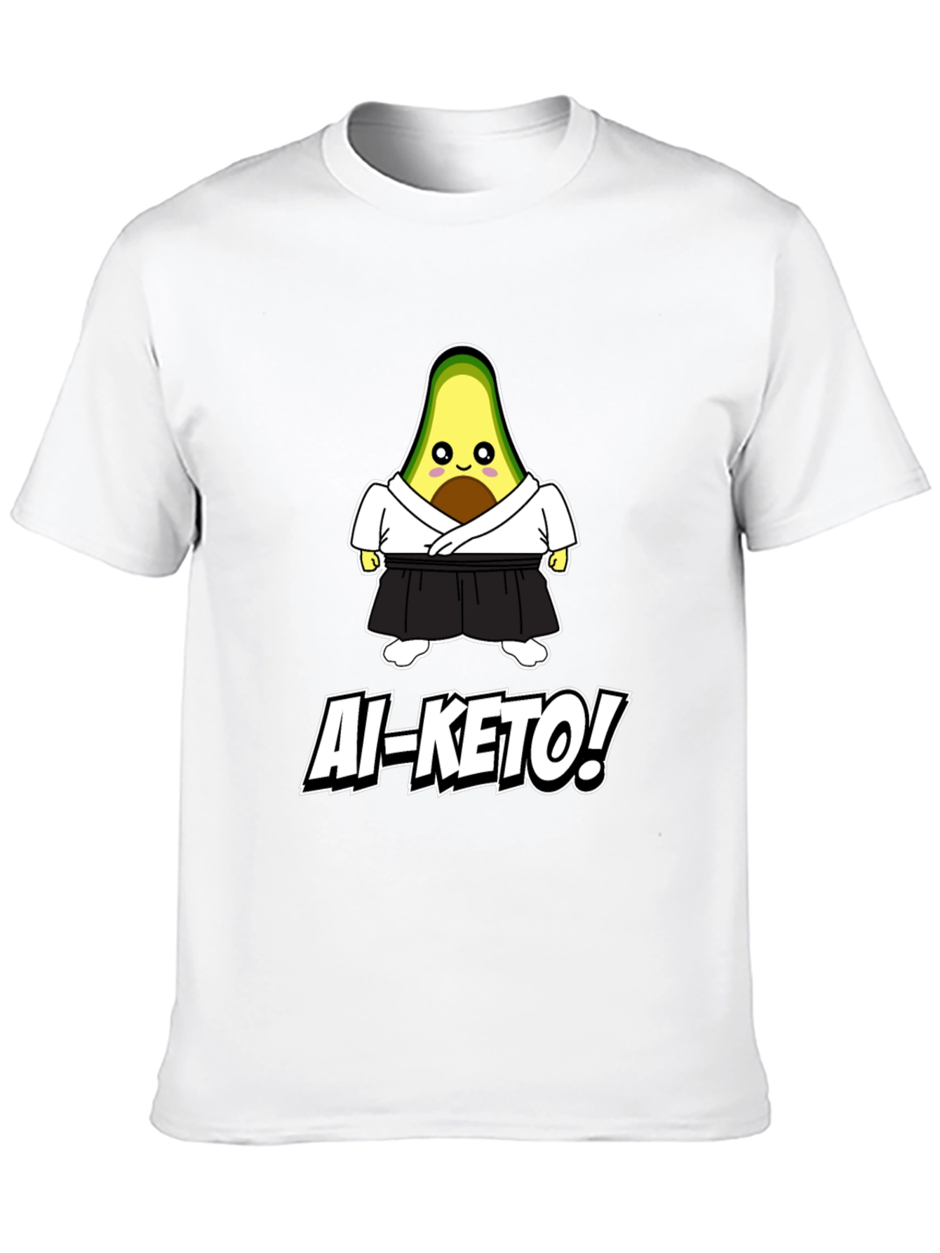 Ai-Keto Avocado Martial Arts Black T-Shirt