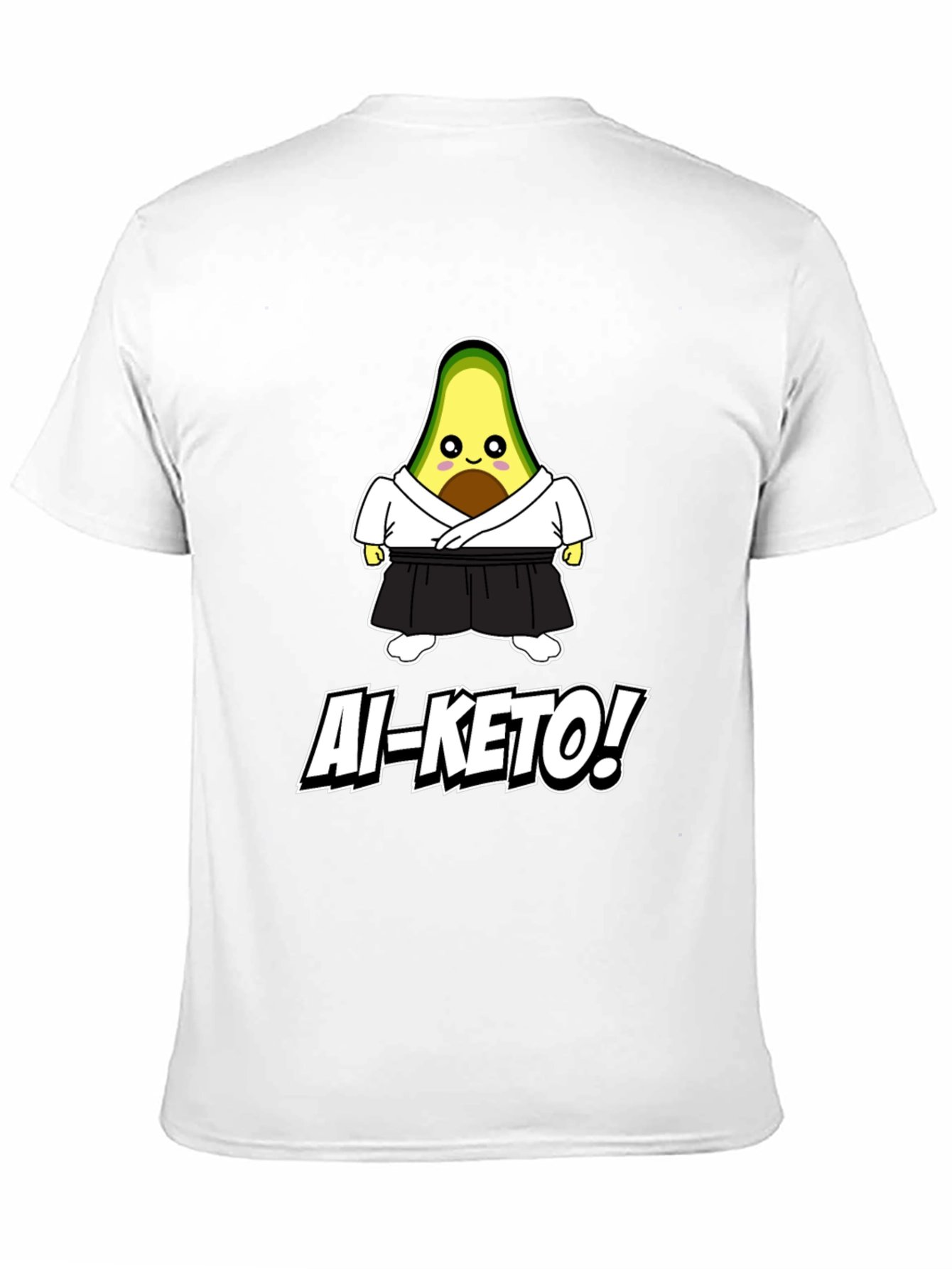 Ai-Keto Avocado Martial Arts Black T-Shirt