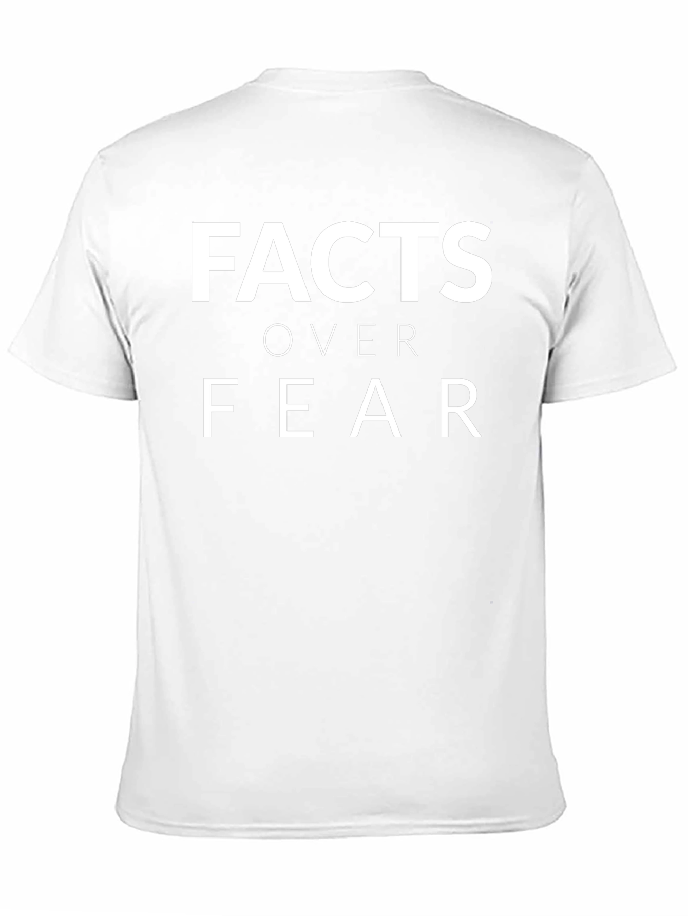 Facts Over Fear Graphic Tee - Black Cotton T-Shirt