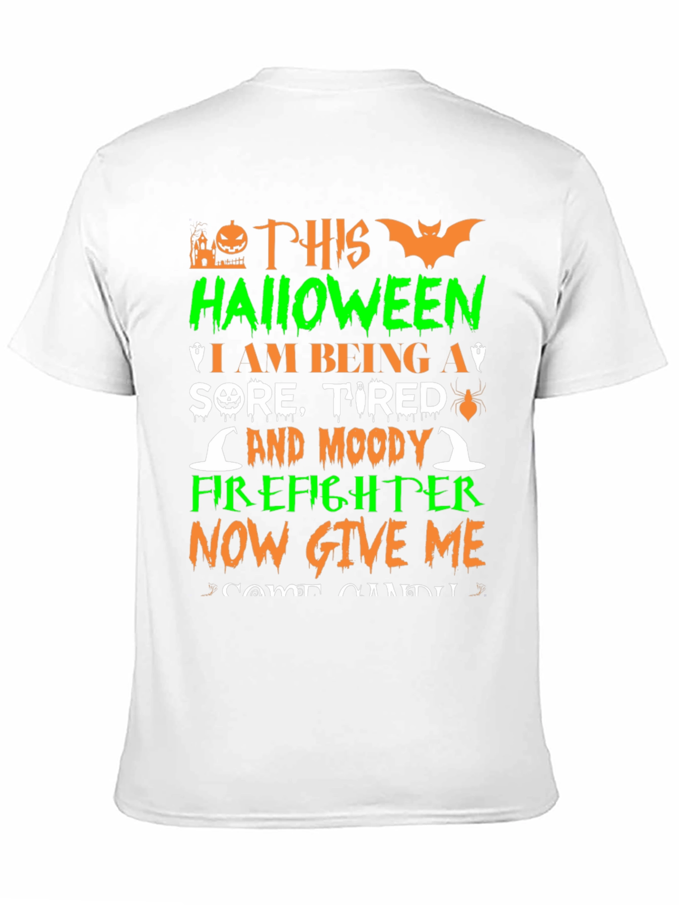 Funny Halloween Firefighter T-Shirt
