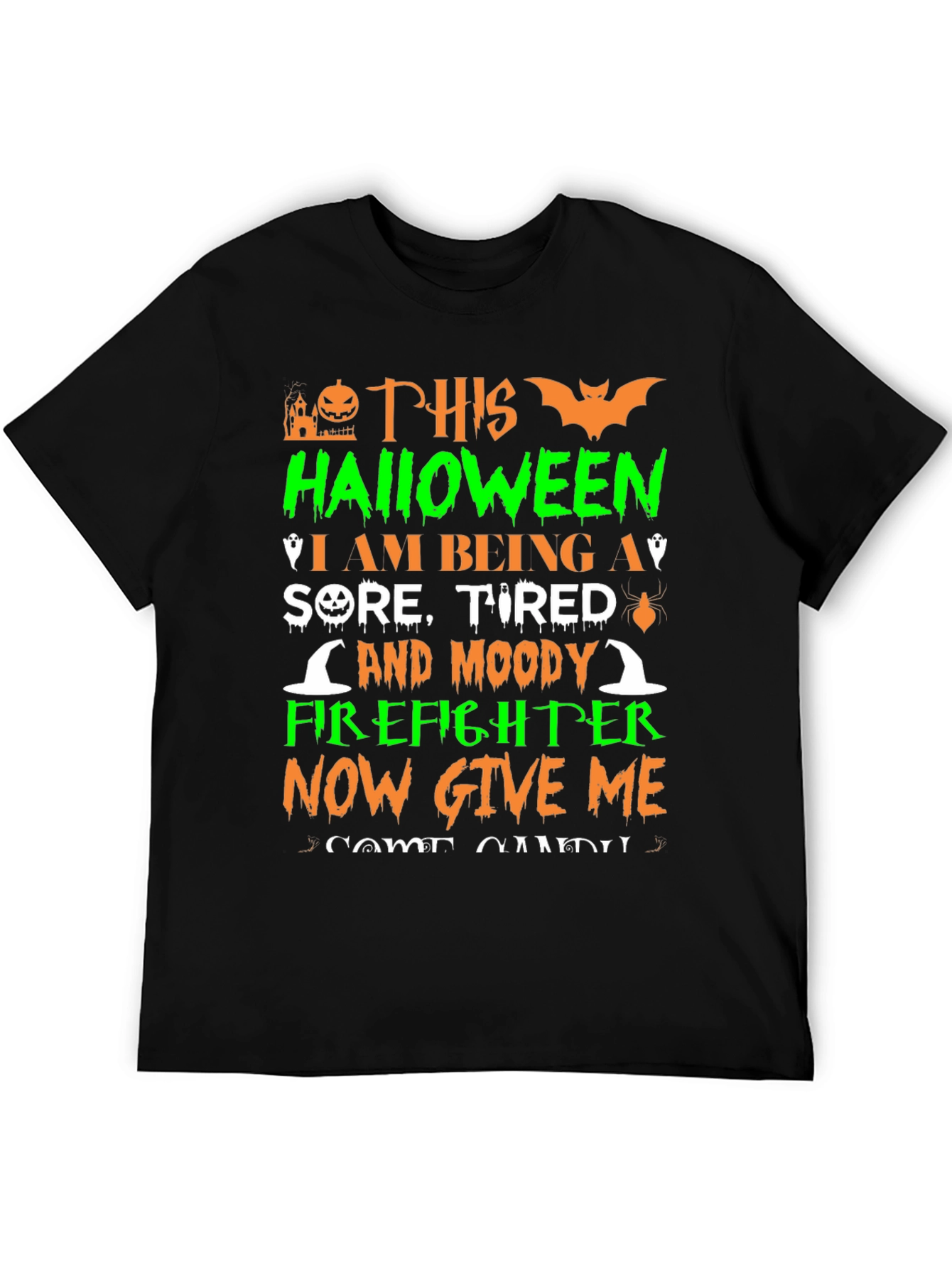 Funny Halloween Firefighter T-Shirt