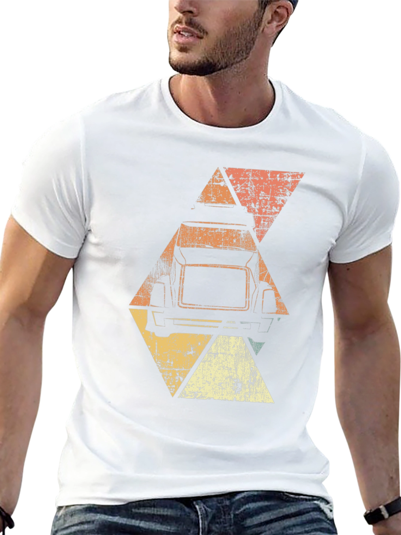 Retro Truck Graphic Tee - Mens Black T-Shirt