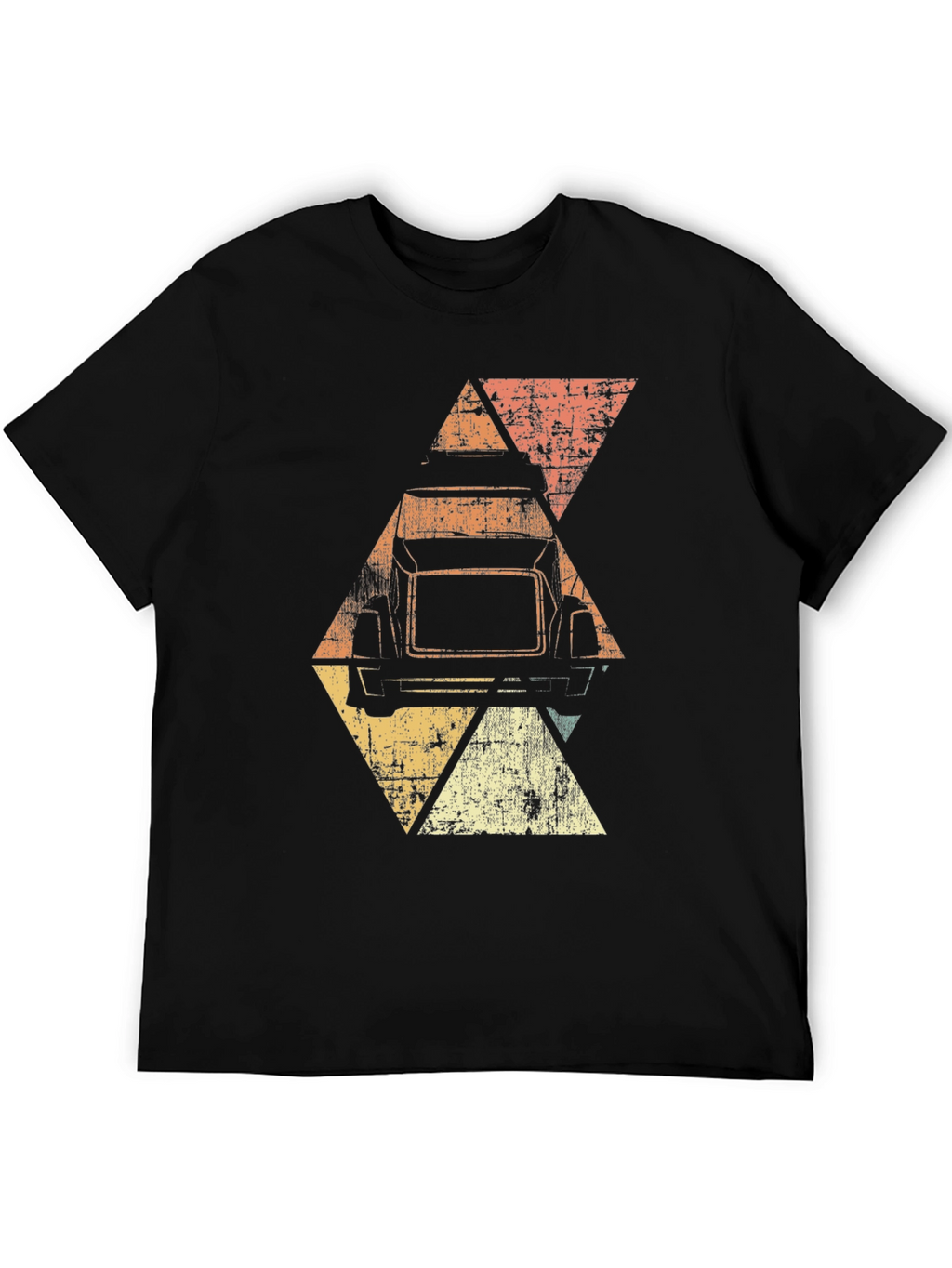 Retro Truck Graphic Tee - Mens Black T-Shirt