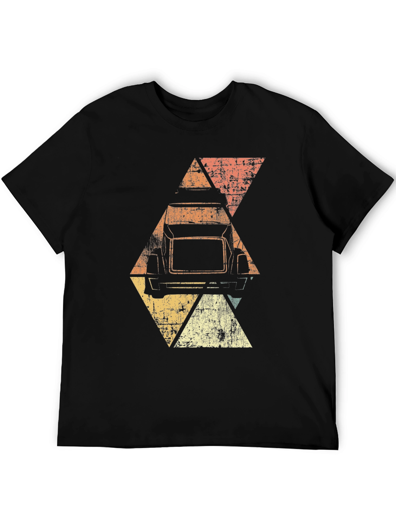 Retro Truck Graphic Tee - Mens Black T-Shirt