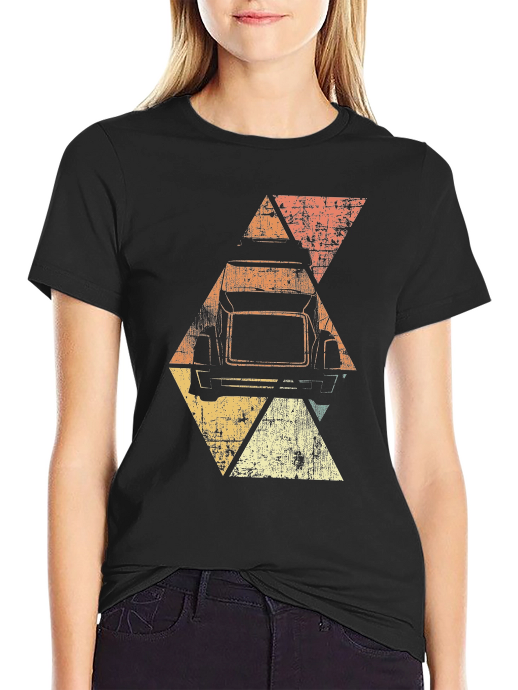 Retro Truck Graphic Tee - Mens Black T-Shirt