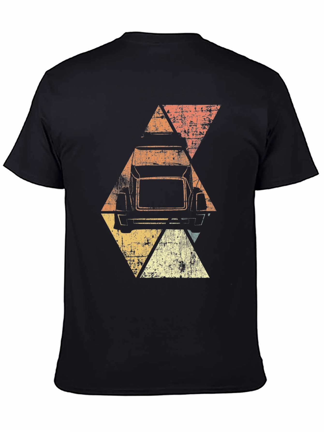 Retro Truck Graphic Tee - Mens Black T-Shirt
