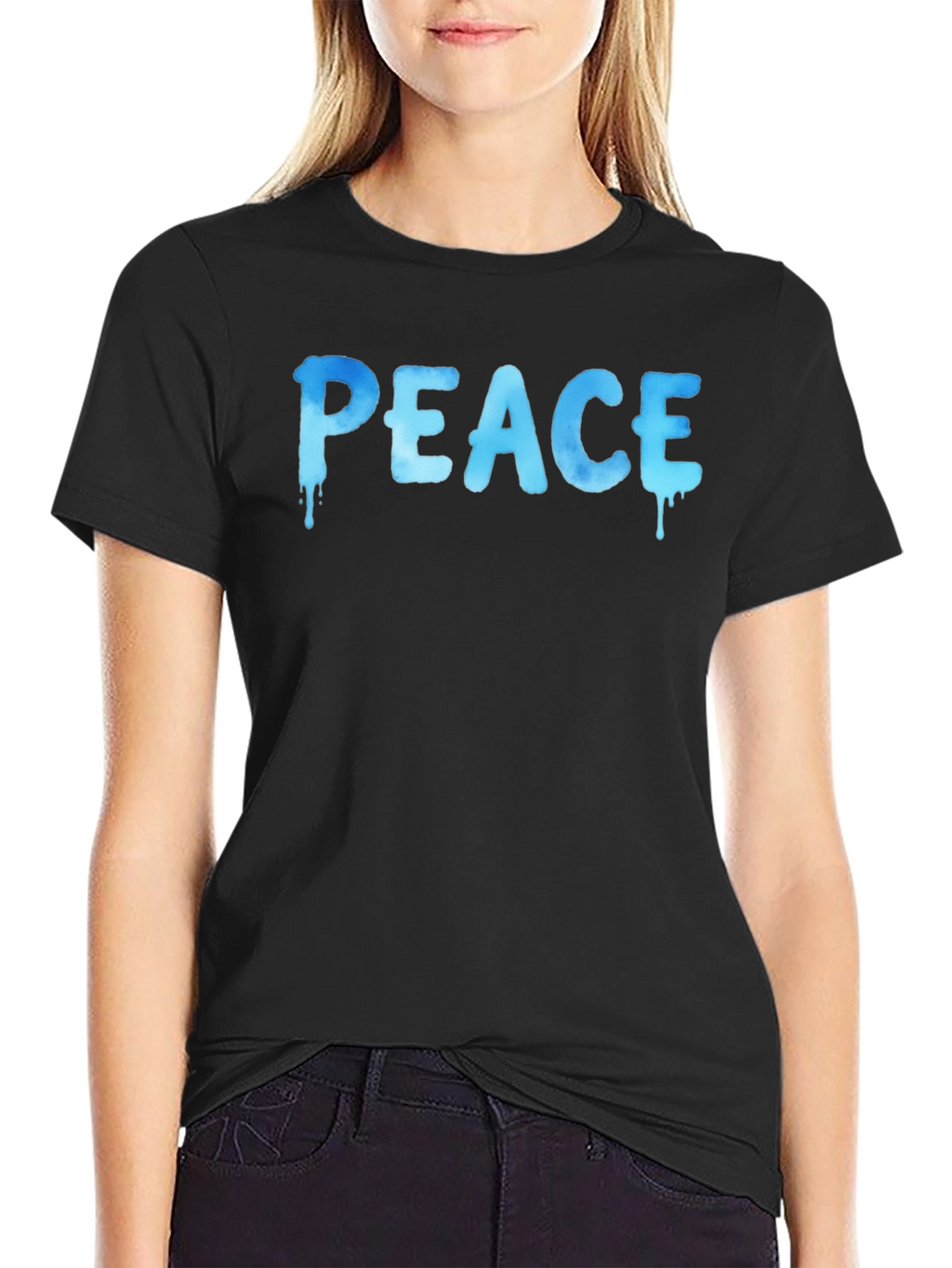 Peace Drip Graphic T-Shirt - Cool Casual Tee