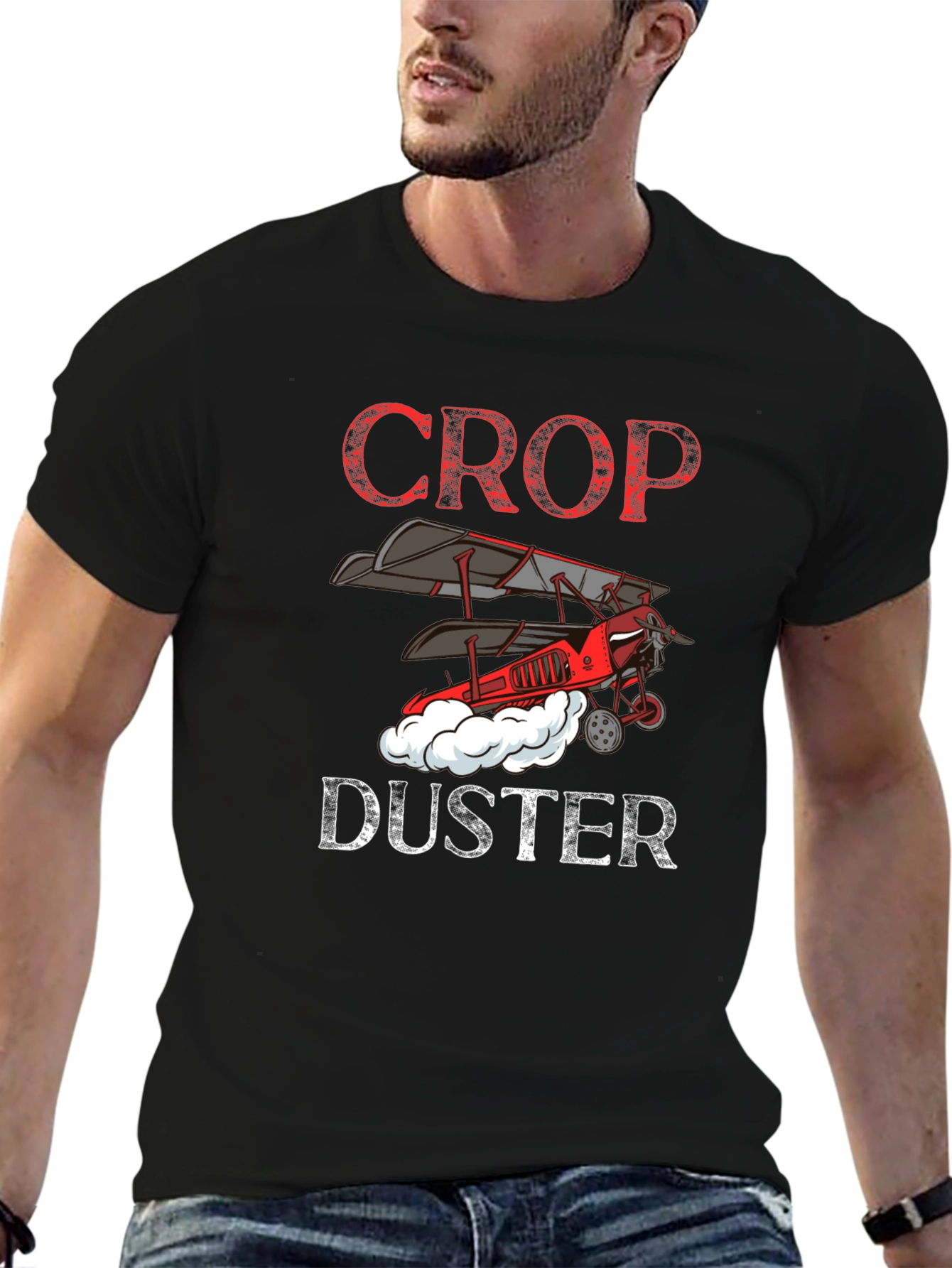 Crop Duster Graphic Tee - Aviation T-Shirt
