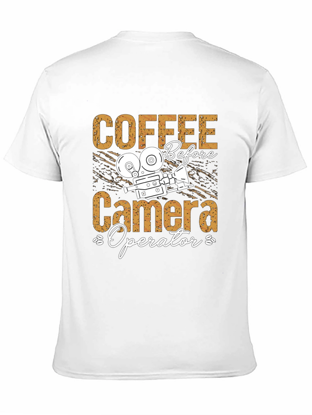 Coffee Before Camera Operator Black Graphic Tee