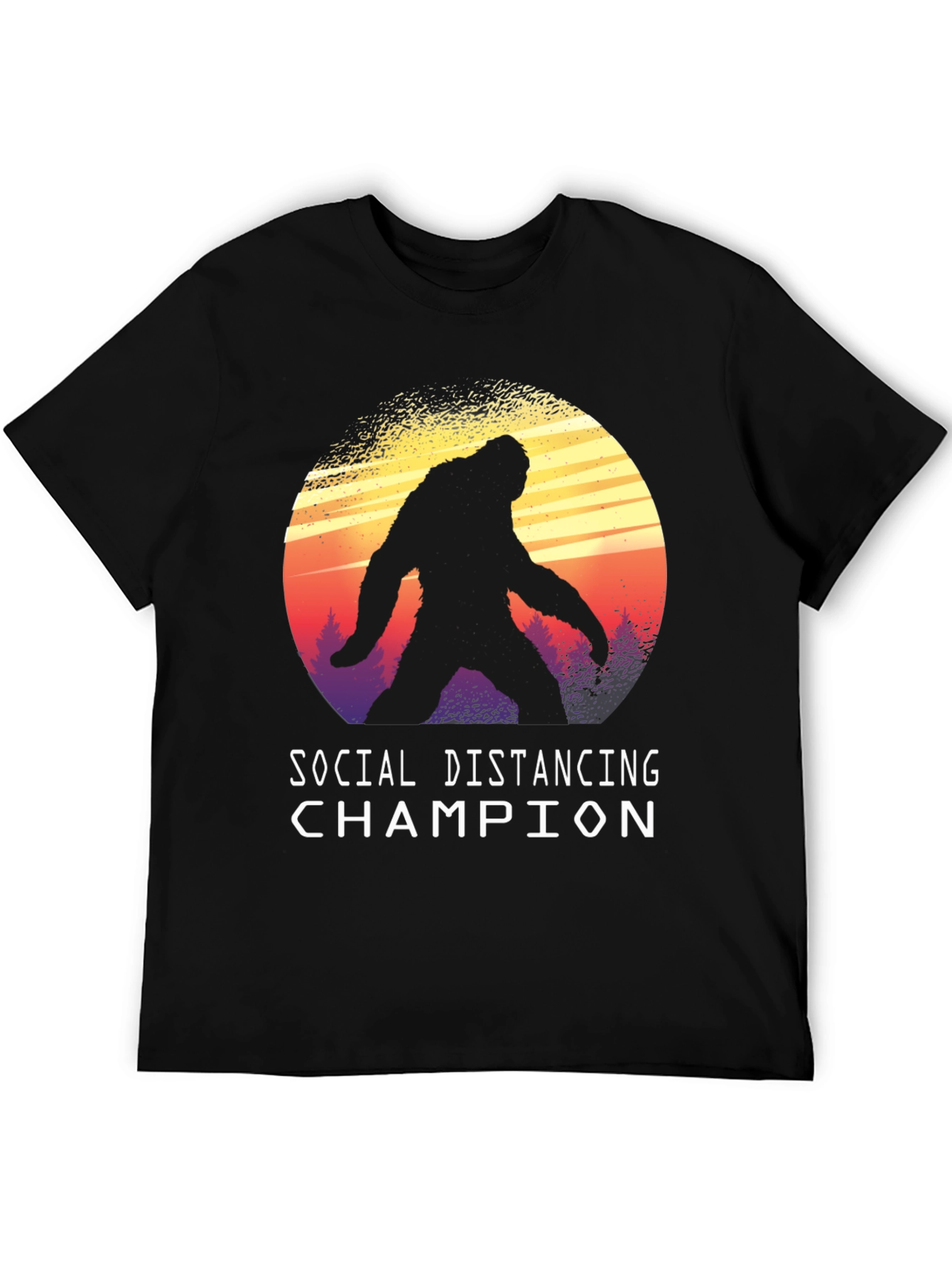 Social Distancing Champion Bigfoot T-Shirt