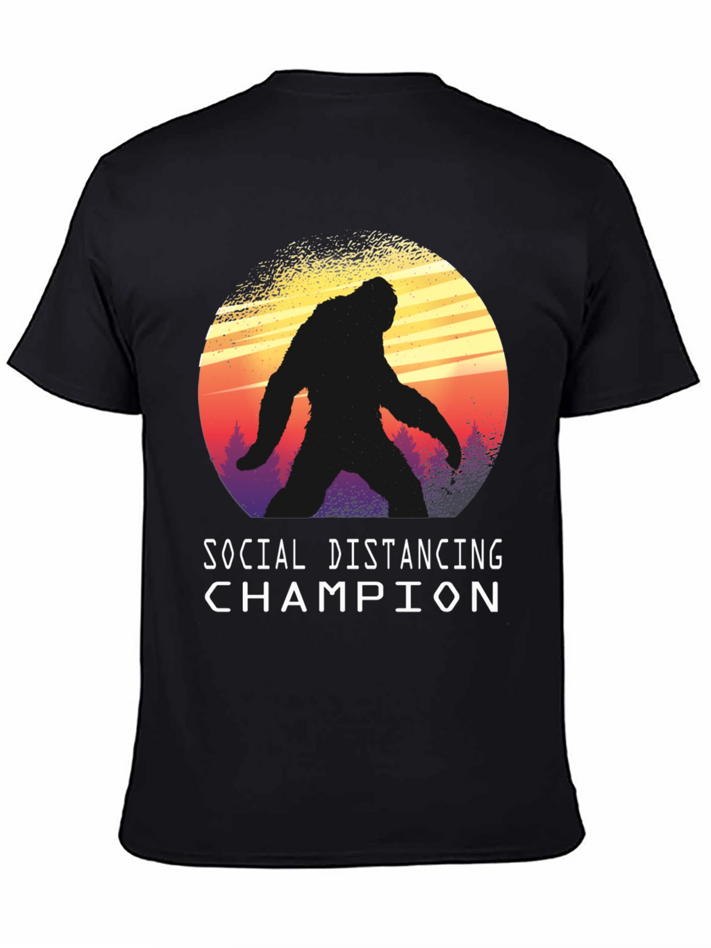 Social Distancing Champion Bigfoot T-Shirt