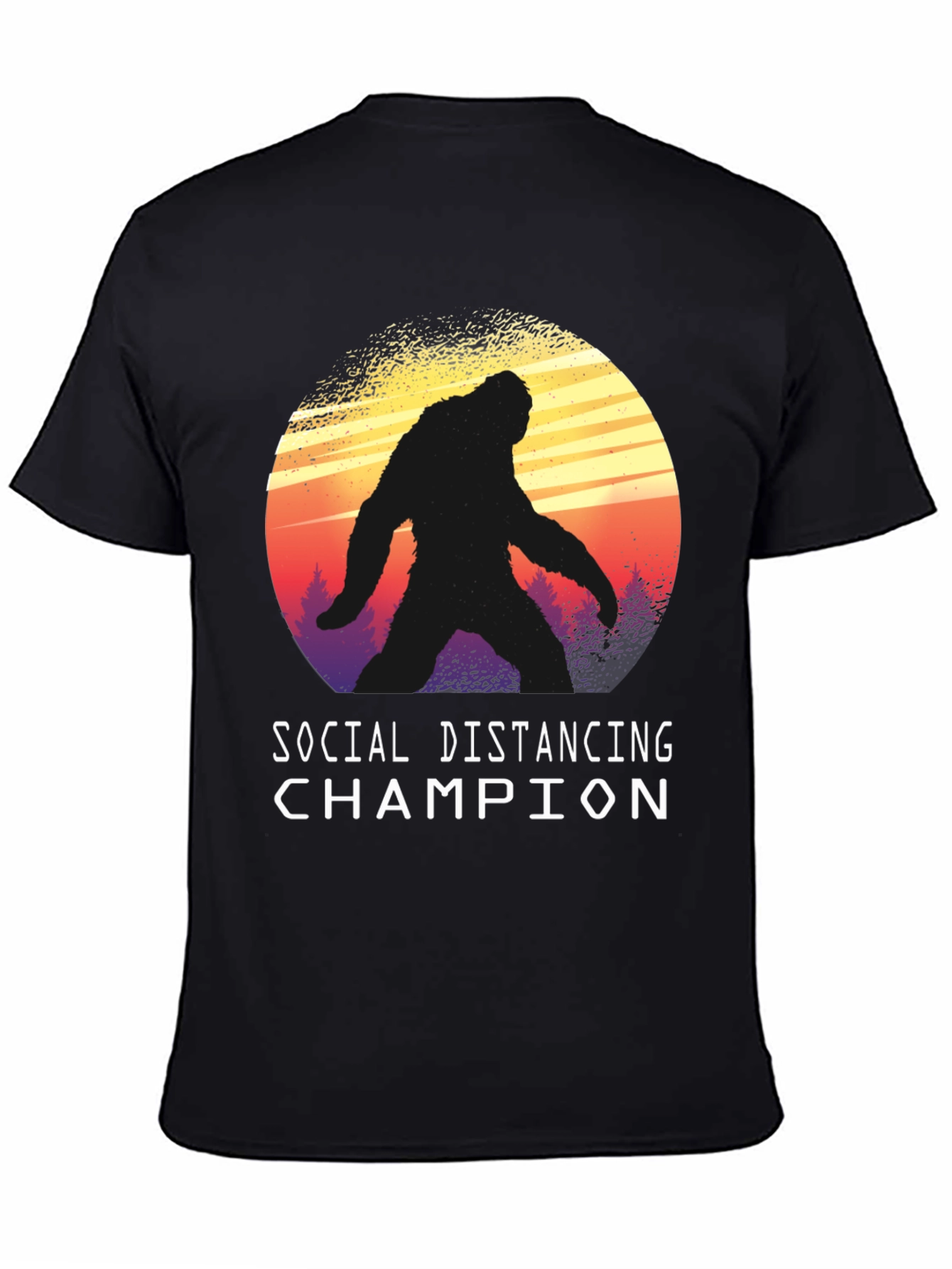 Social Distancing Champion Bigfoot T-Shirt