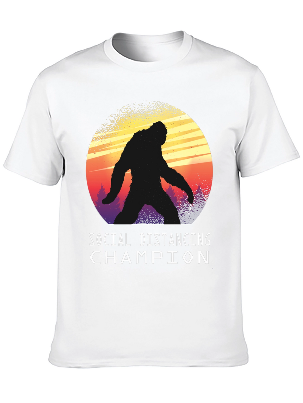 Social Distancing Champion Bigfoot T-Shirt