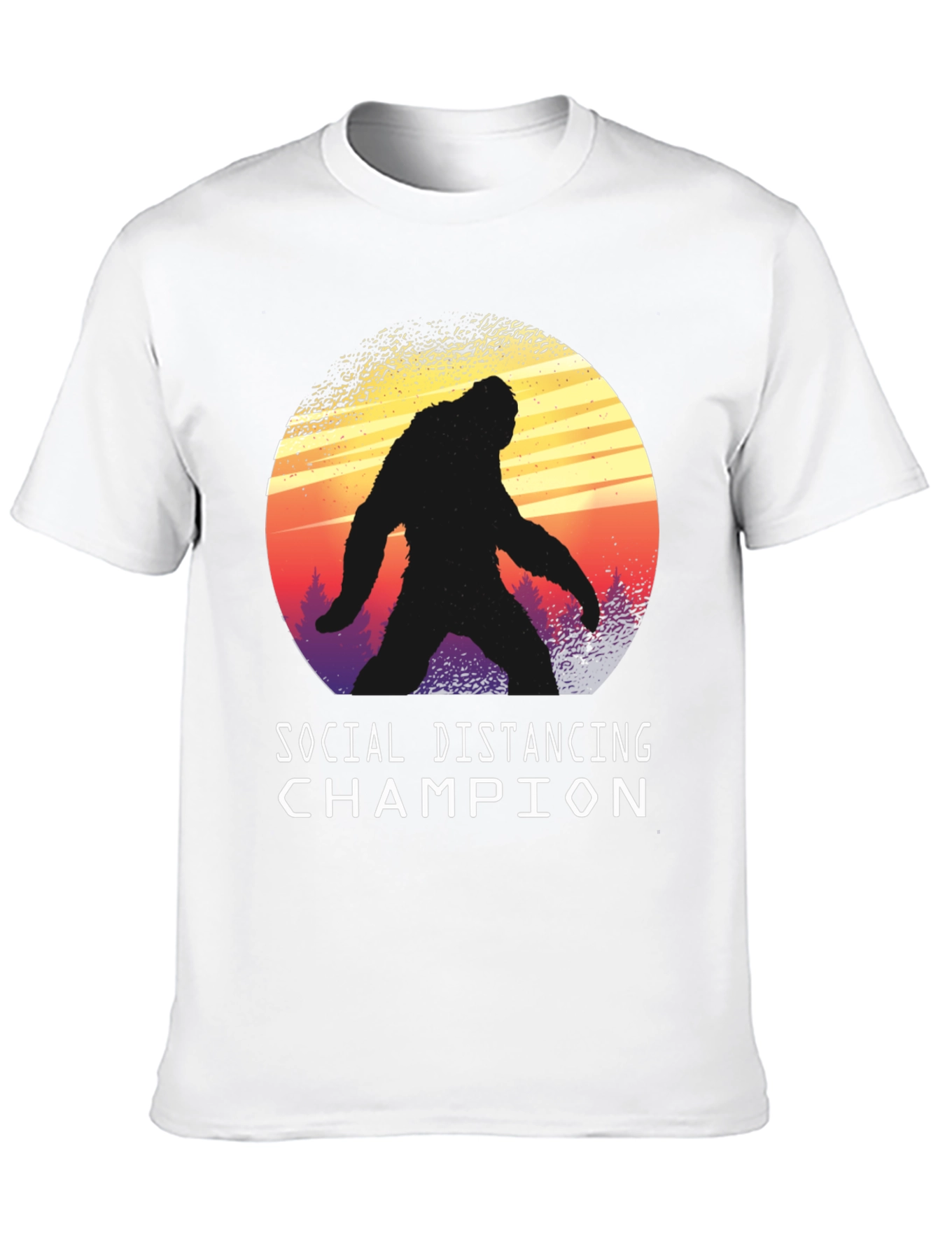Social Distancing Champion Bigfoot T-Shirt