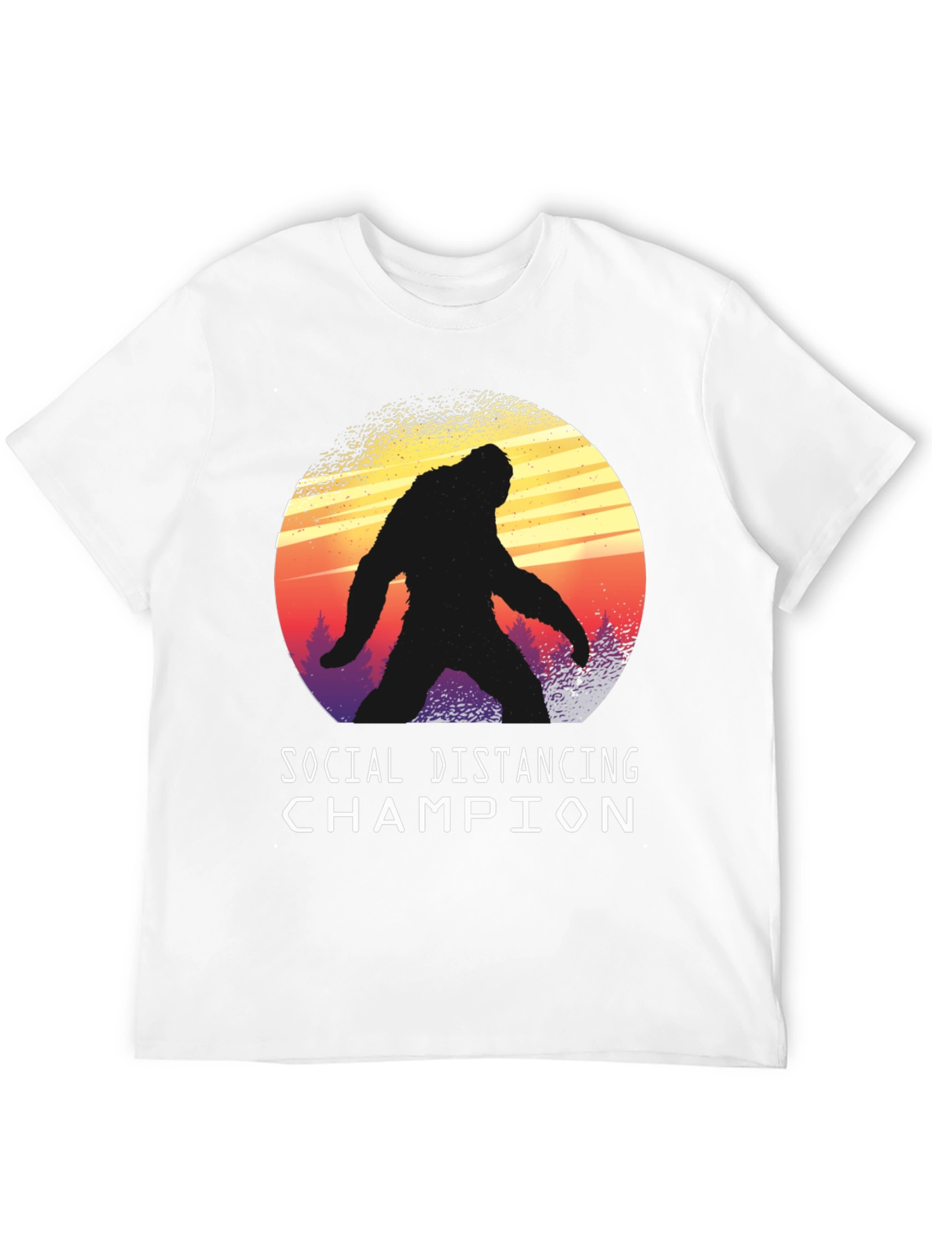 Social Distancing Champion Bigfoot T-Shirt