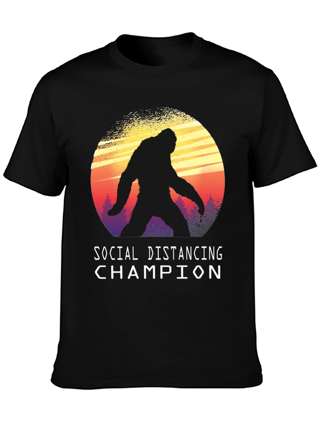 Social Distancing Champion Bigfoot T-Shirt