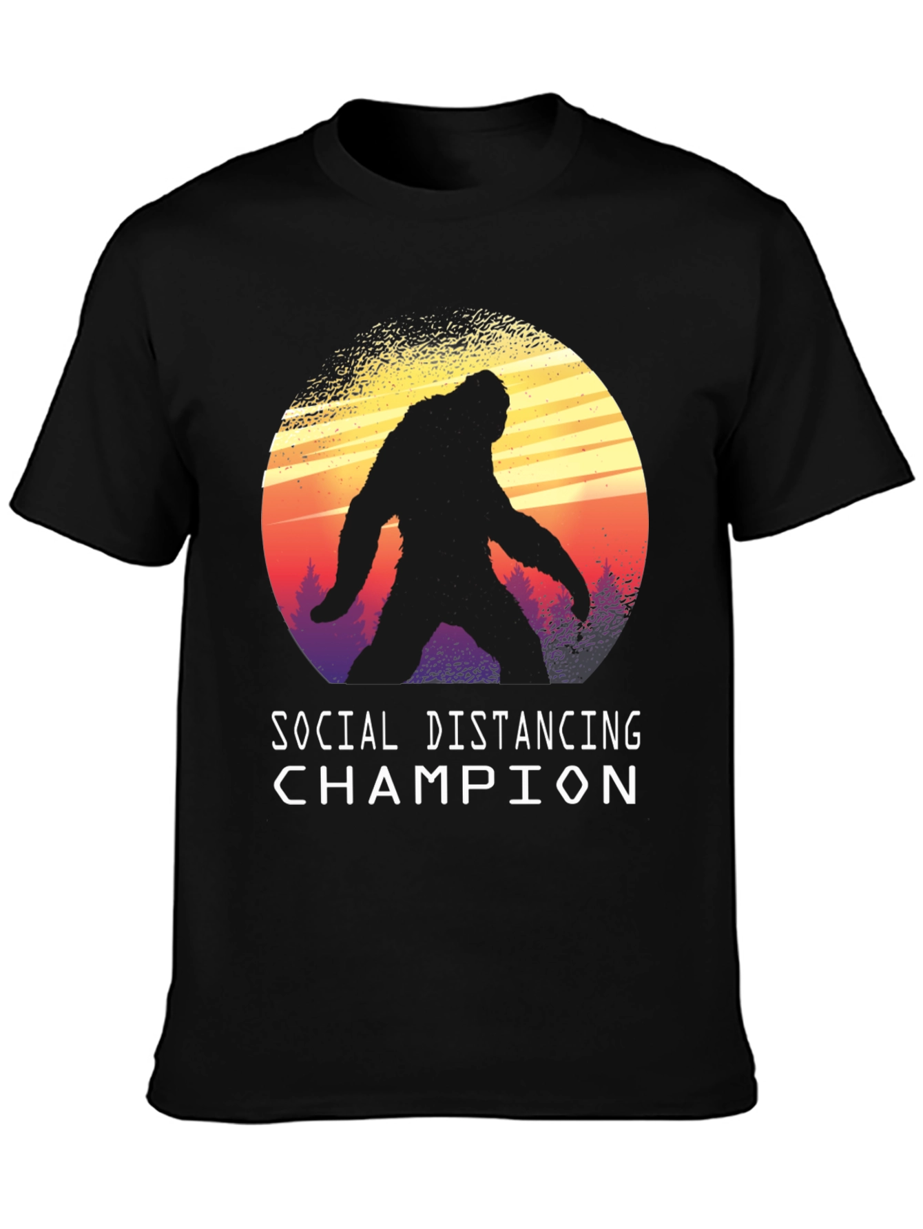Social Distancing Champion Bigfoot T-Shirt