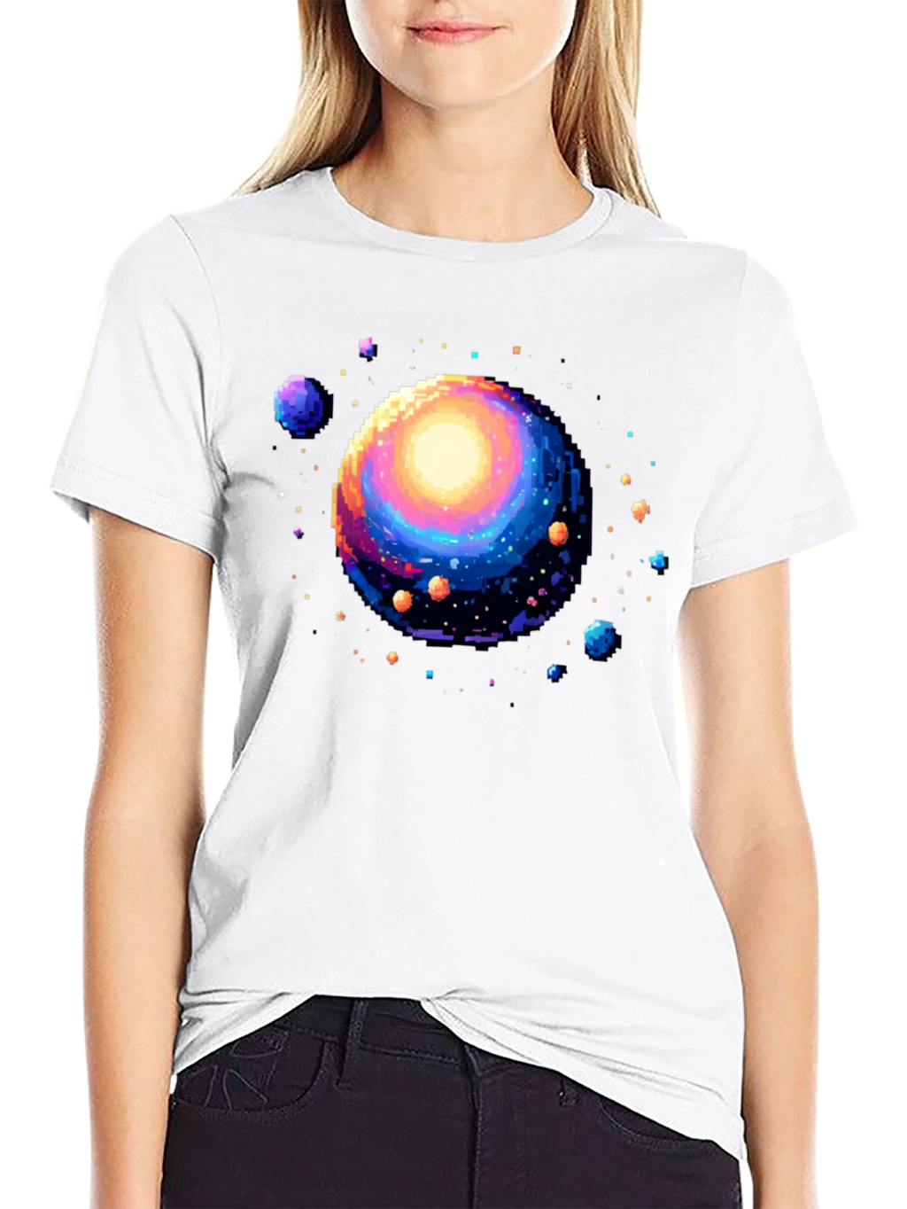 Pixel Universe Black T-Shirt