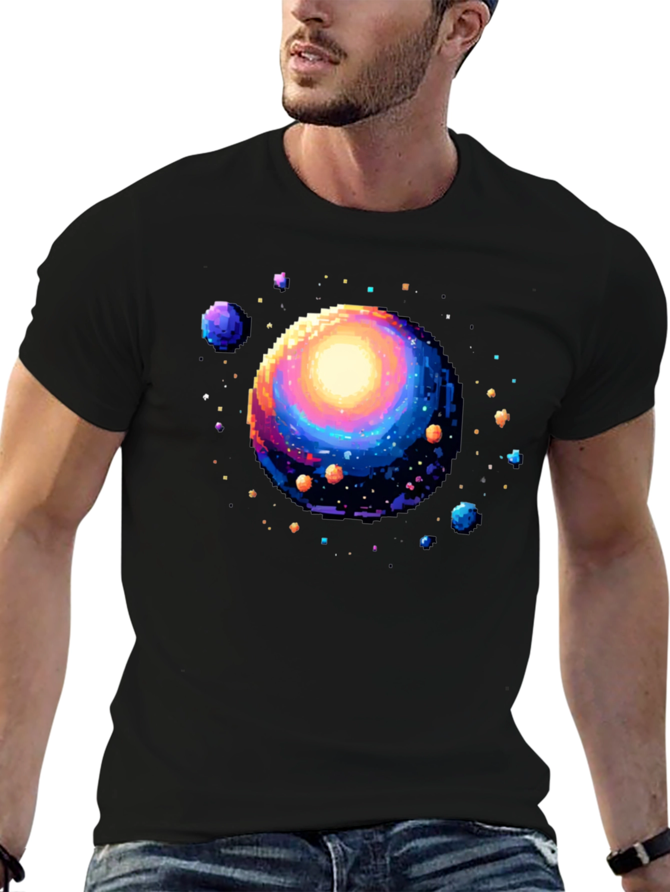 Pixel Universe Black T-Shirt