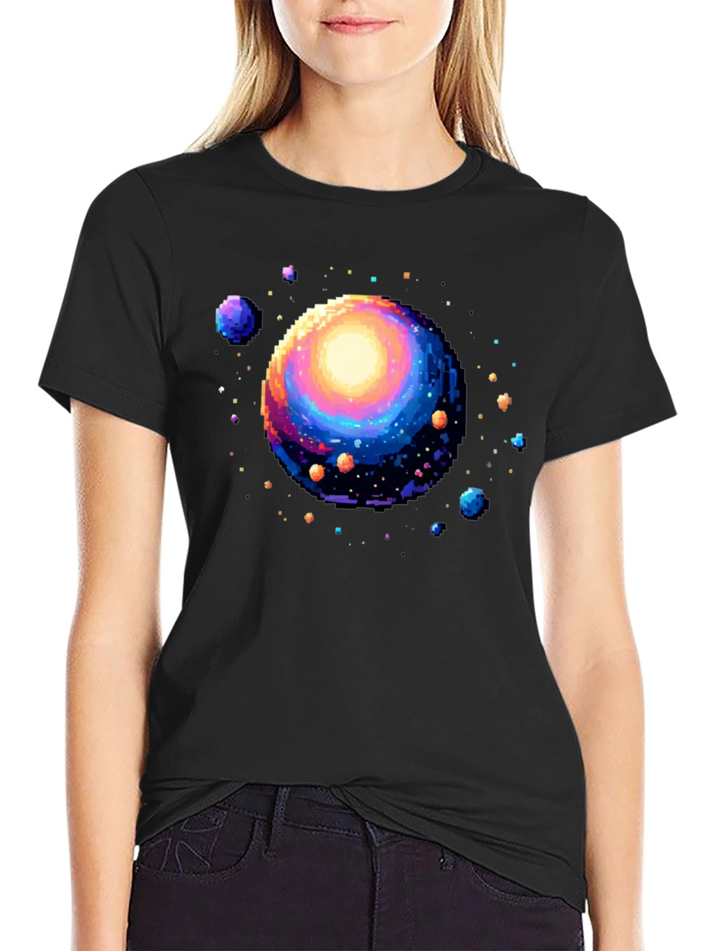 Pixel Universe Black T-Shirt