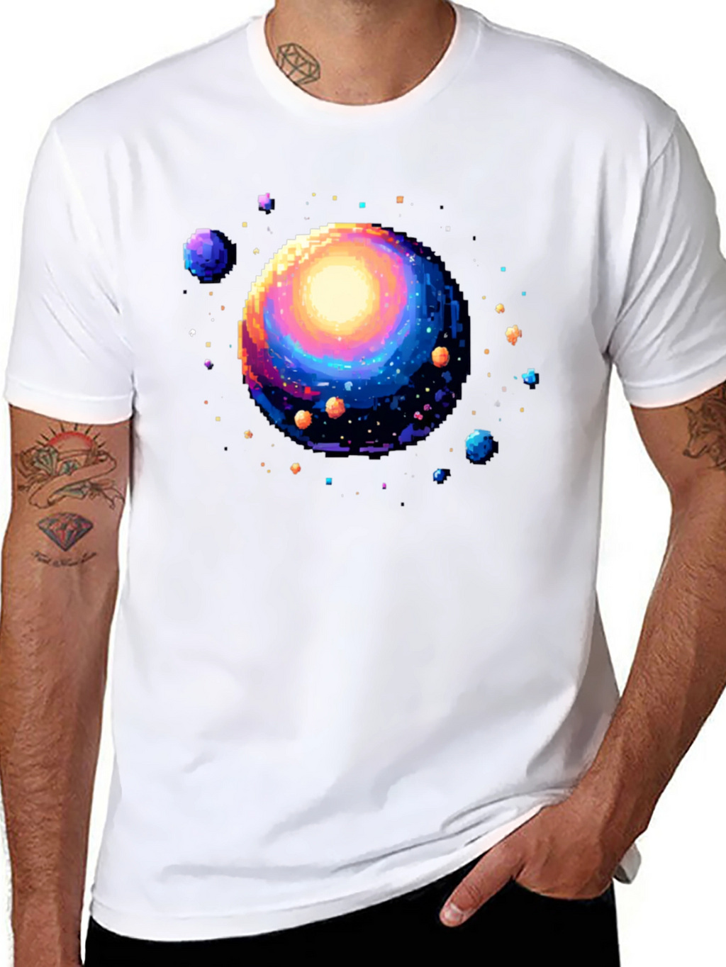 Pixel Universe Black T-Shirt