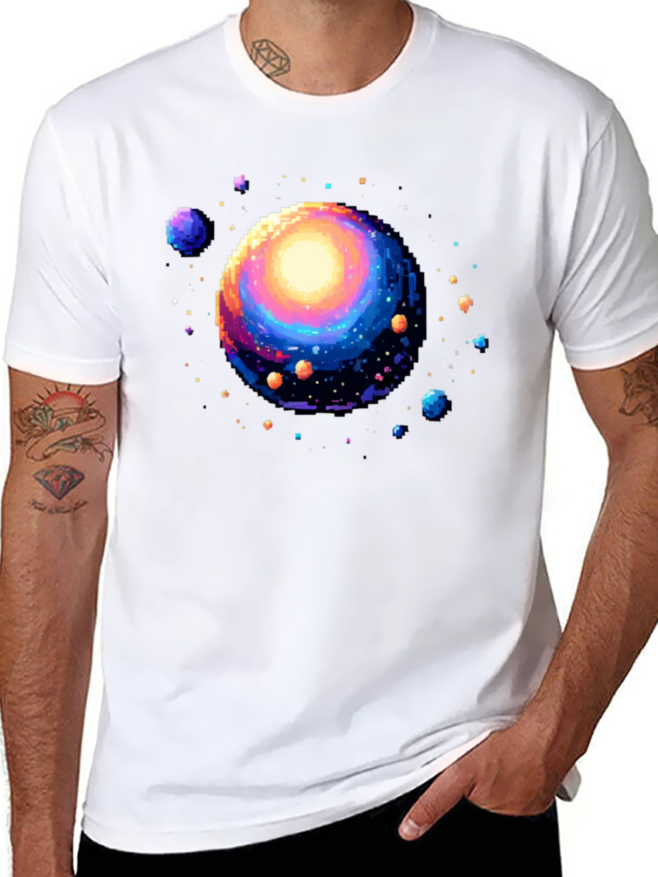 Pixel Universe Black T-Shirt