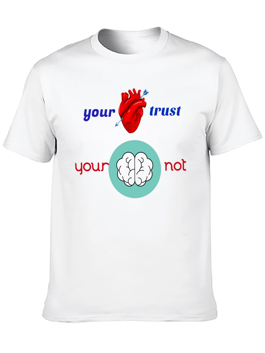 Heart vs Brain Graphic Tee