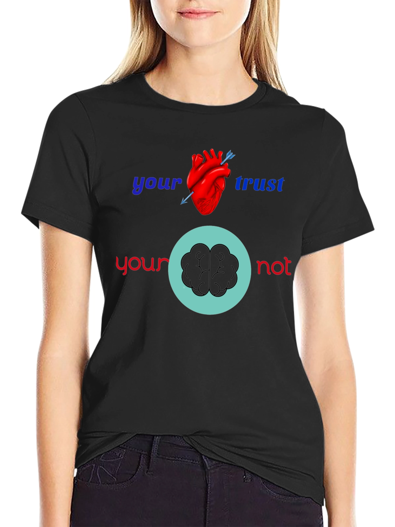 Heart vs Brain Graphic Tee