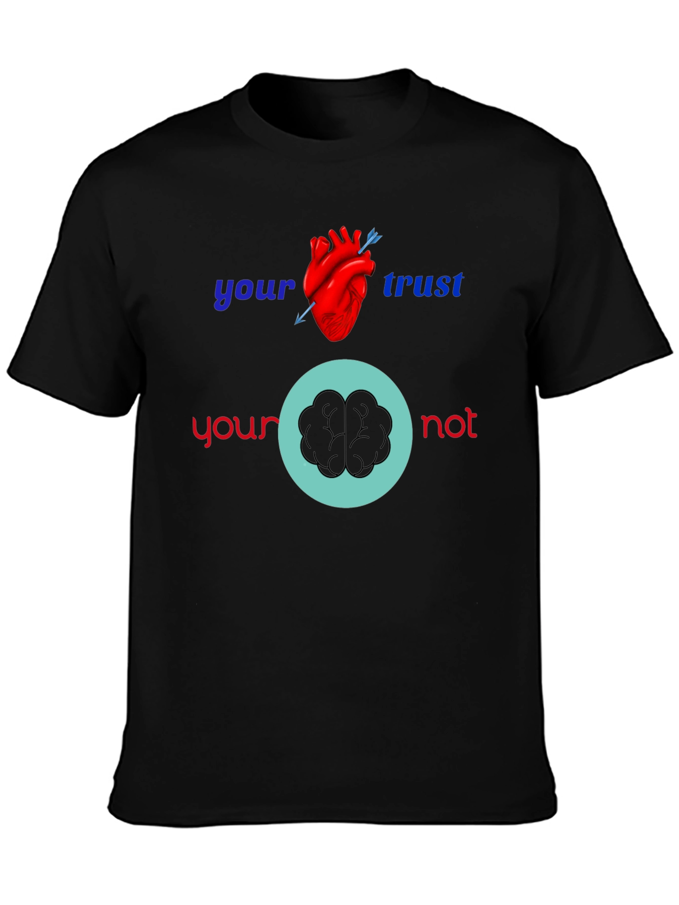 Heart vs Brain Graphic Tee